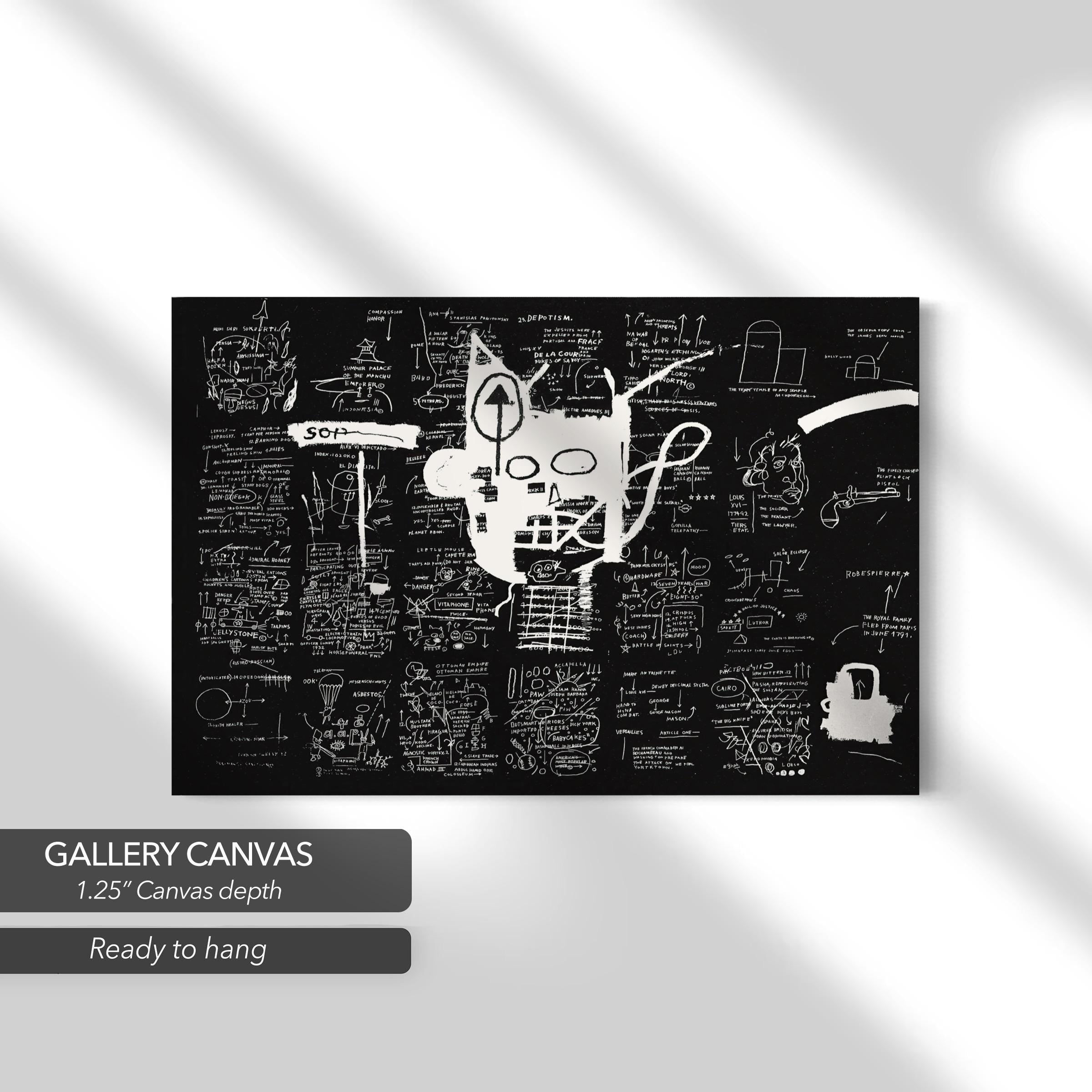 Untitled by Jean-Michel Basquiat | Iconic Signed Canvas Art | Poster Print