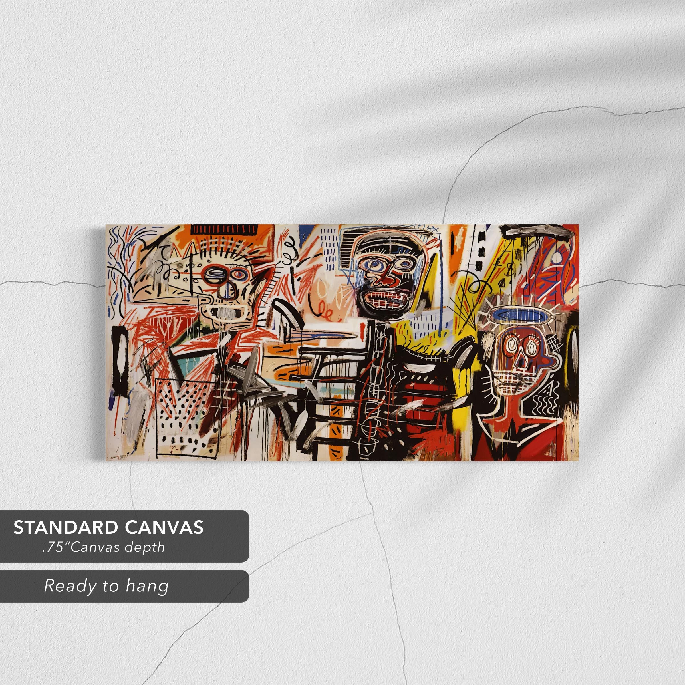 Jean-Michel Basquiat Philistines 1982 | Abstract Canvas Art | Poster Print