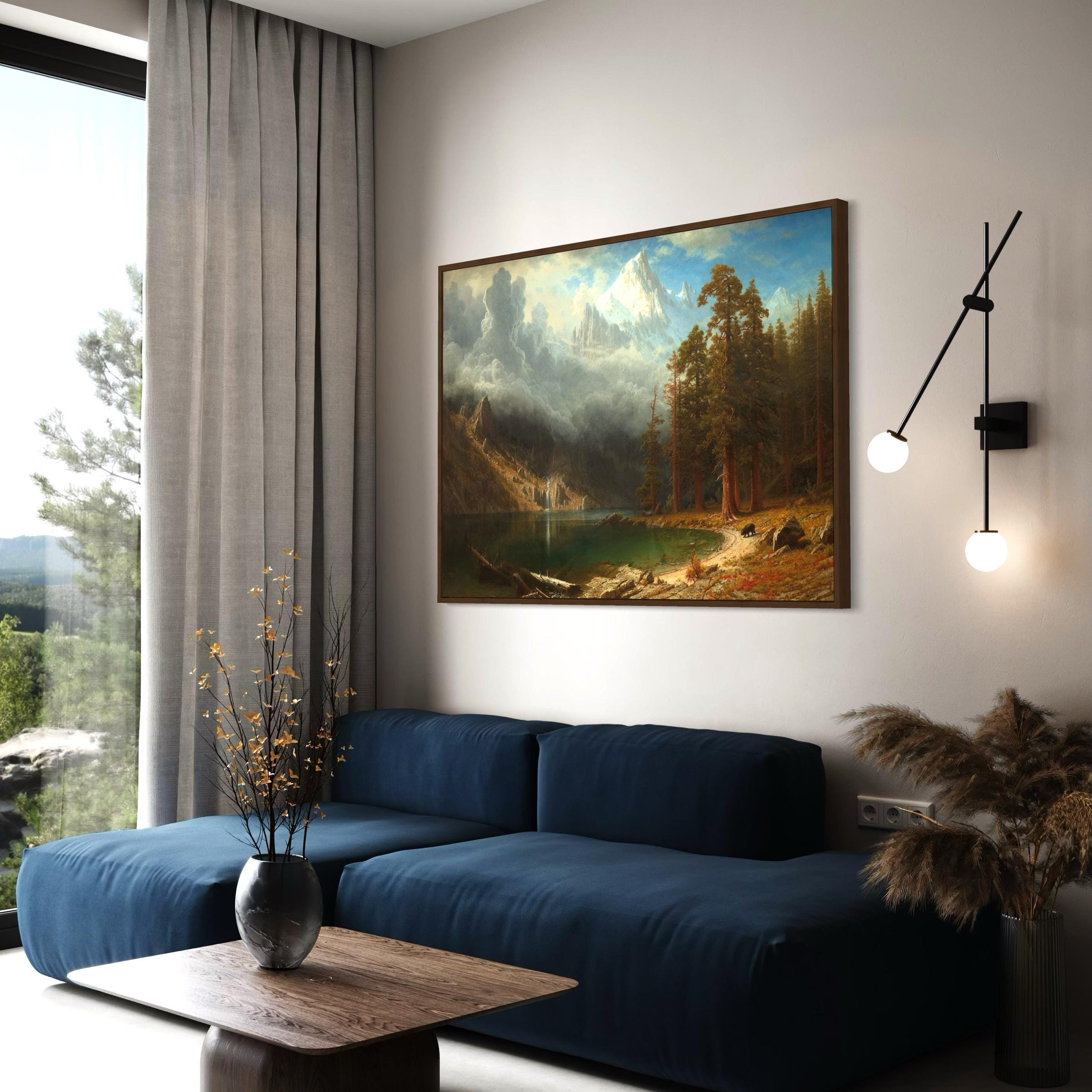 Mount Corcoran by Albert Bierstadt | Landscape Canvas Art | Poster Print