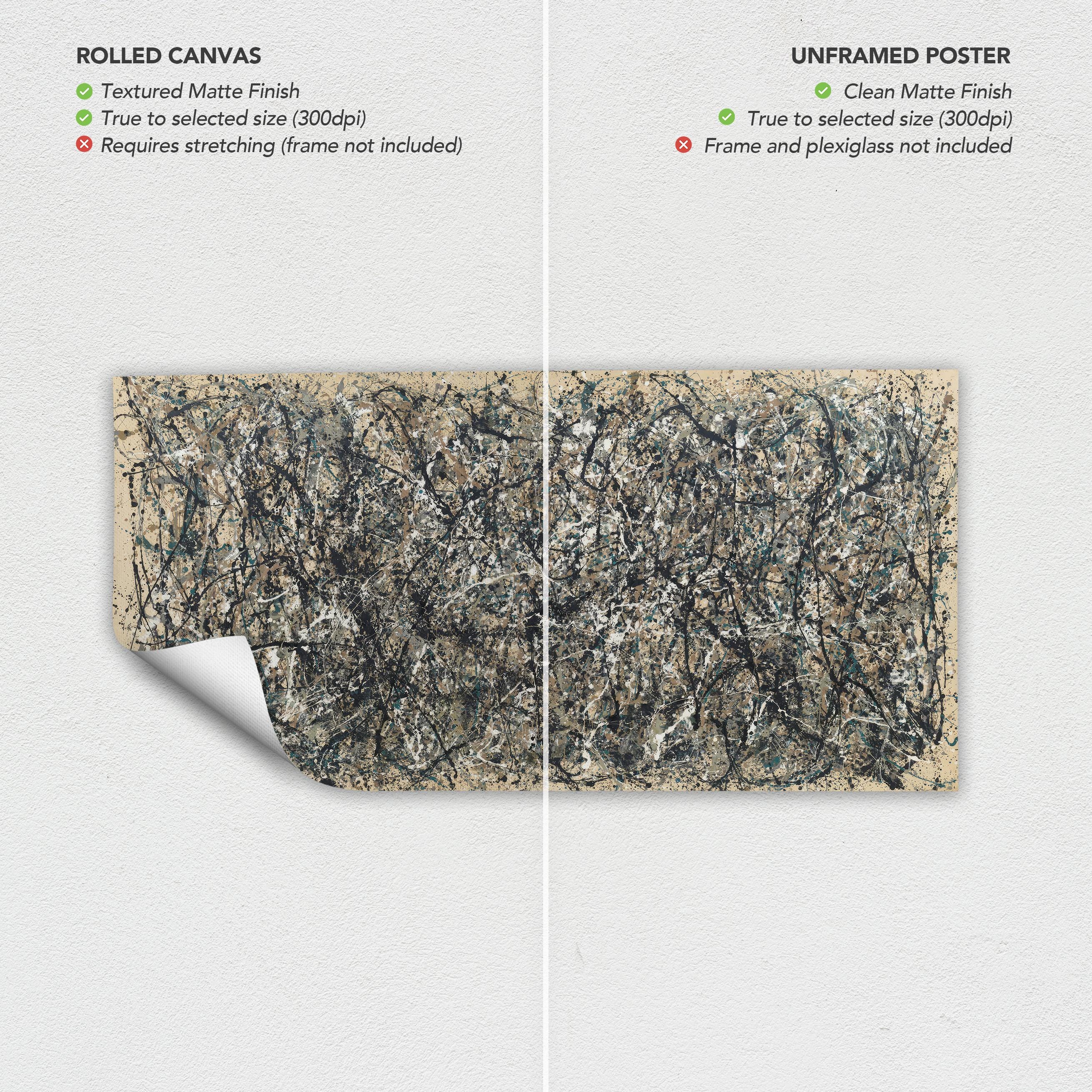 Jackson Pollock One. Number 31 Modern Canvas Art | Poster Print