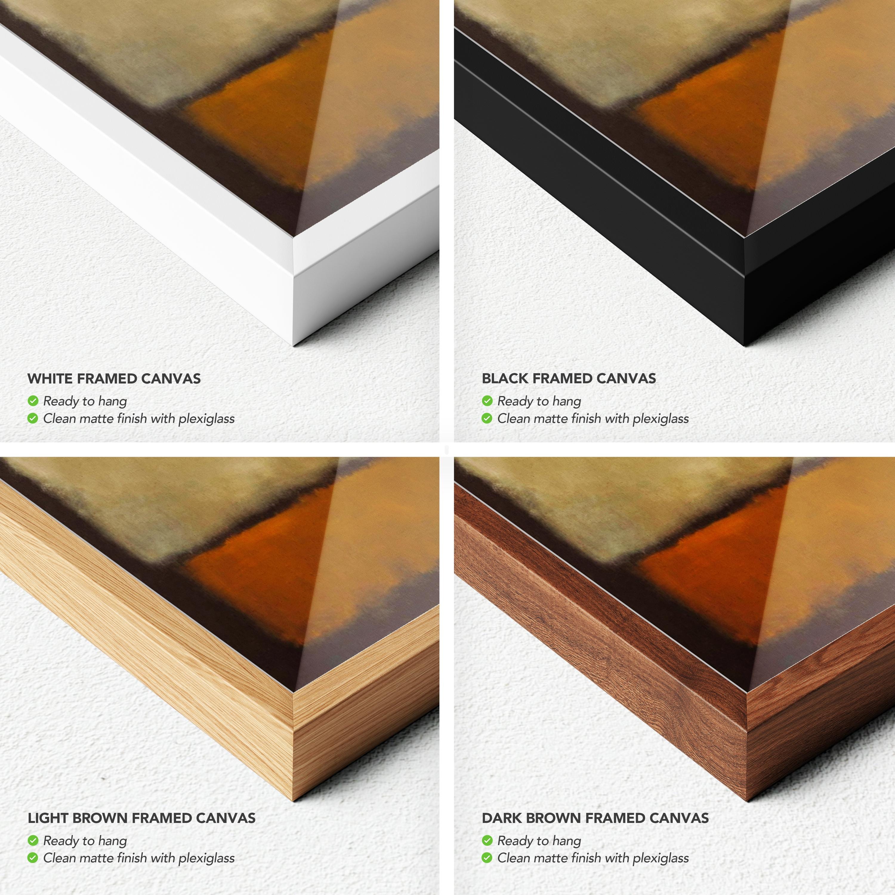 No. 7 (1963) Mark Rothko | Dark Brown, Gray, Orange Abstract Canvas Art | Poster Print