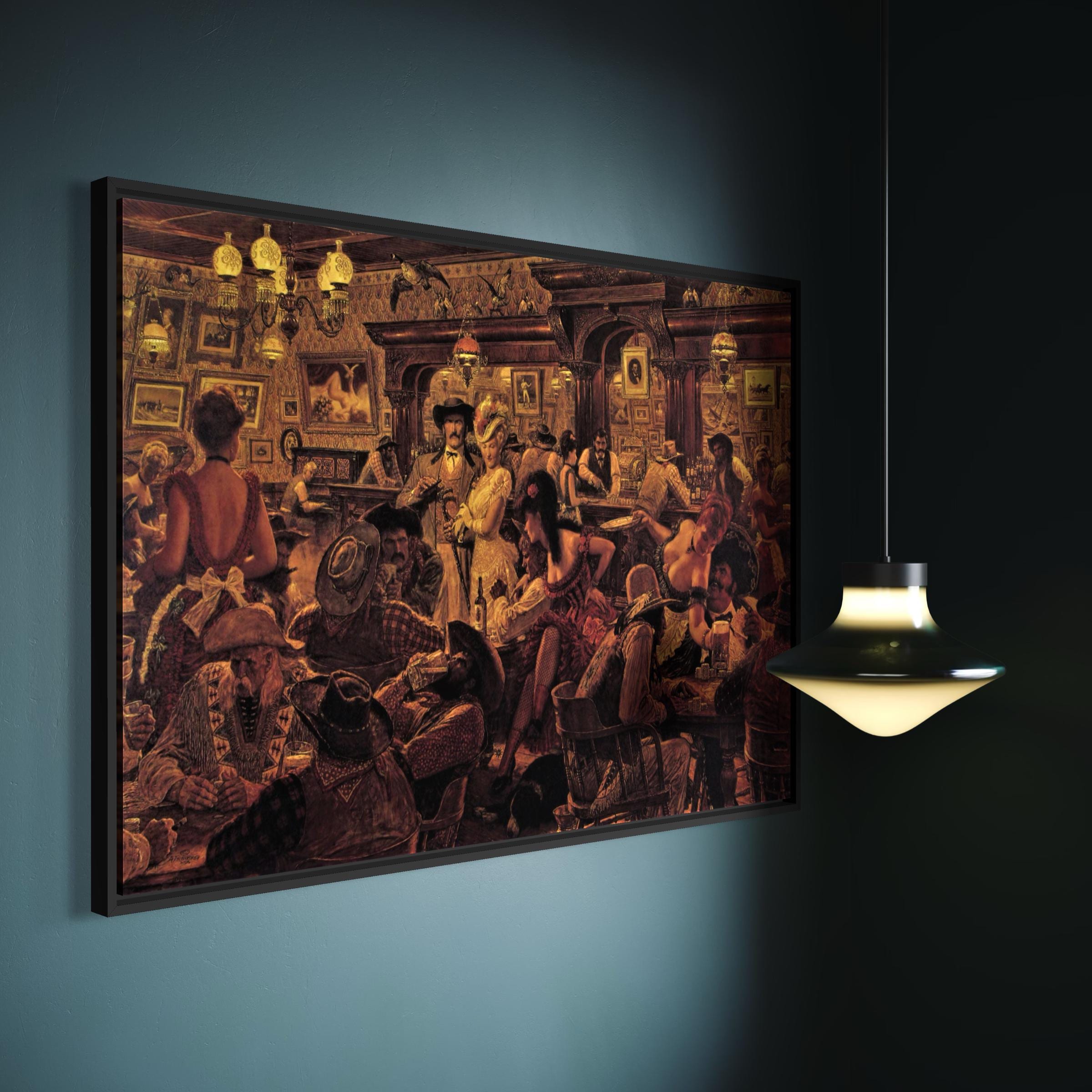 Winners & Losers Canvas Wall Art | Western Poster Print | Arnold Friberg American Cowboy