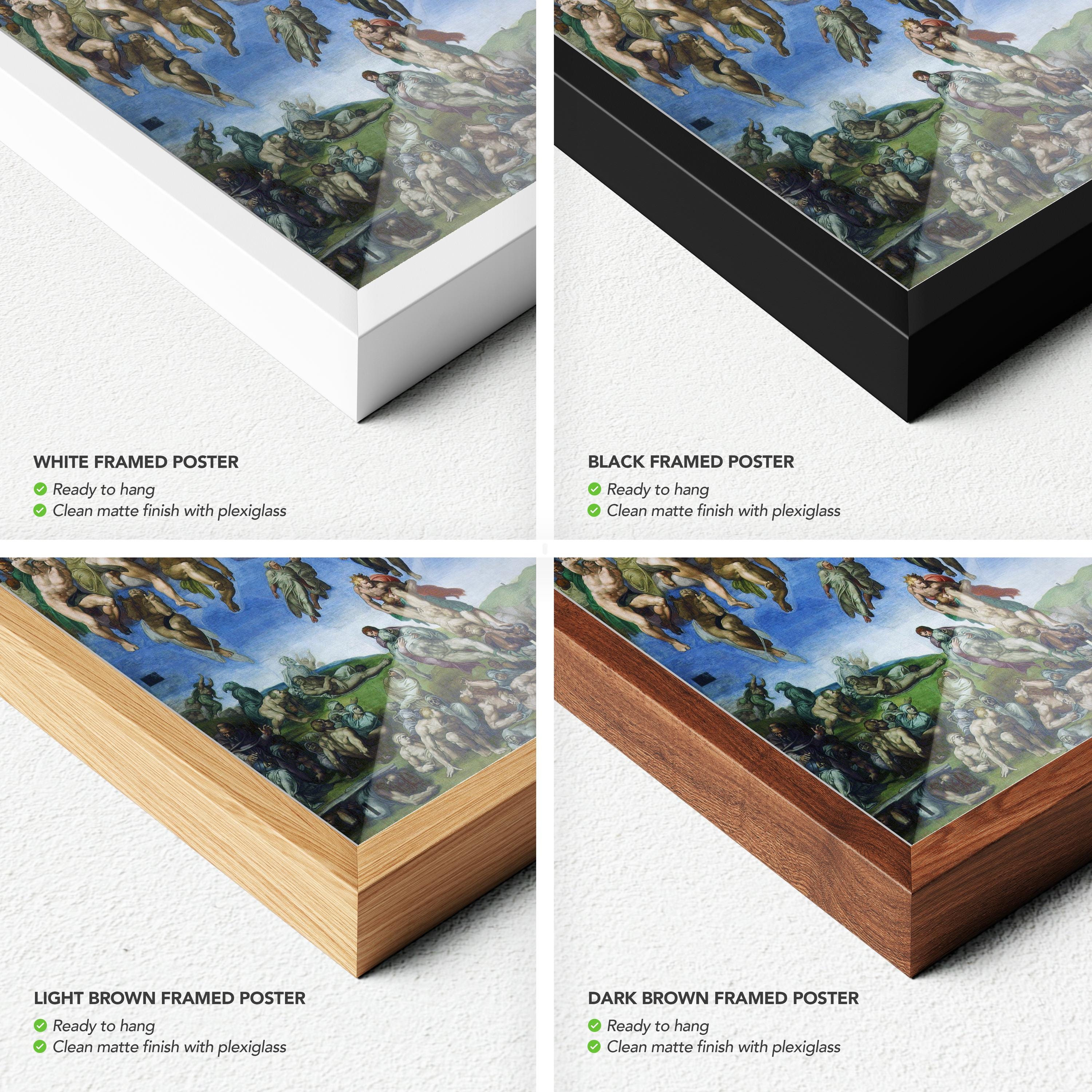 The Last Judgement Wall Art Canvas | Poster Print | Michelangelo Renaissance Religious Art