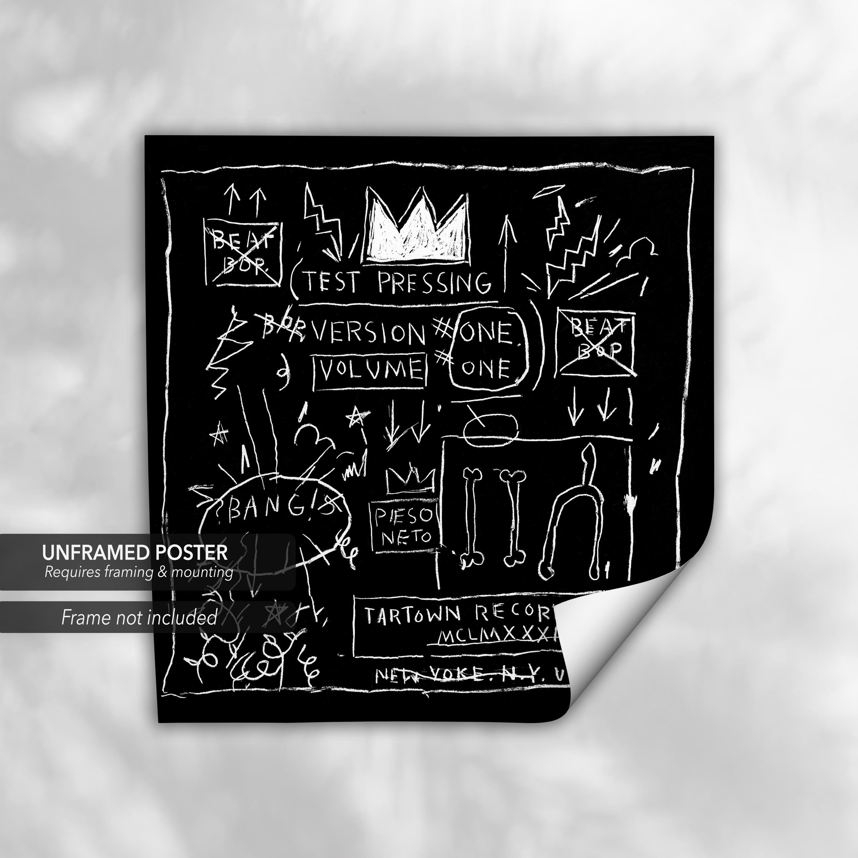 Jean-Michel Basquiat Beat Bop | Rammellzee K-Rob Cover Canvas Art | Poster Print