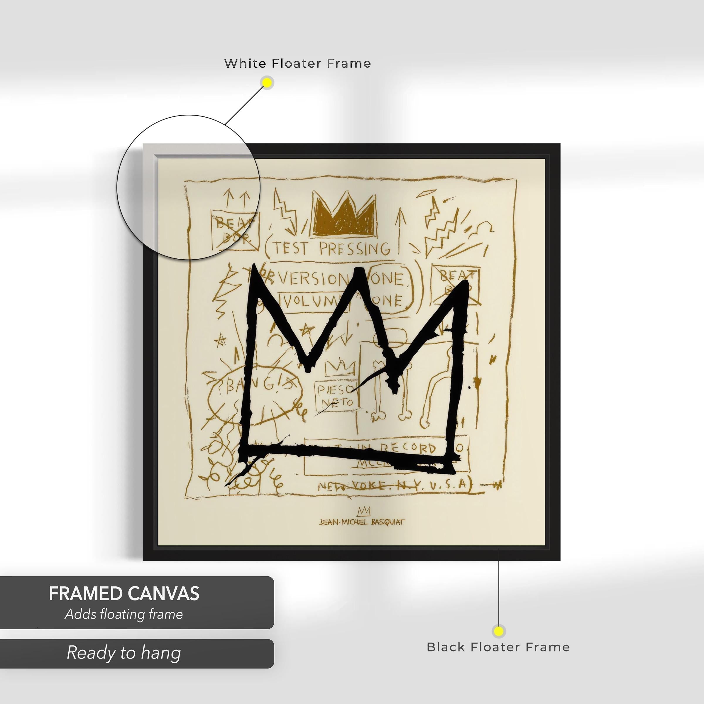 Jean-Michel Basquiat Crown | Iconic Canvas Art | Poster Print