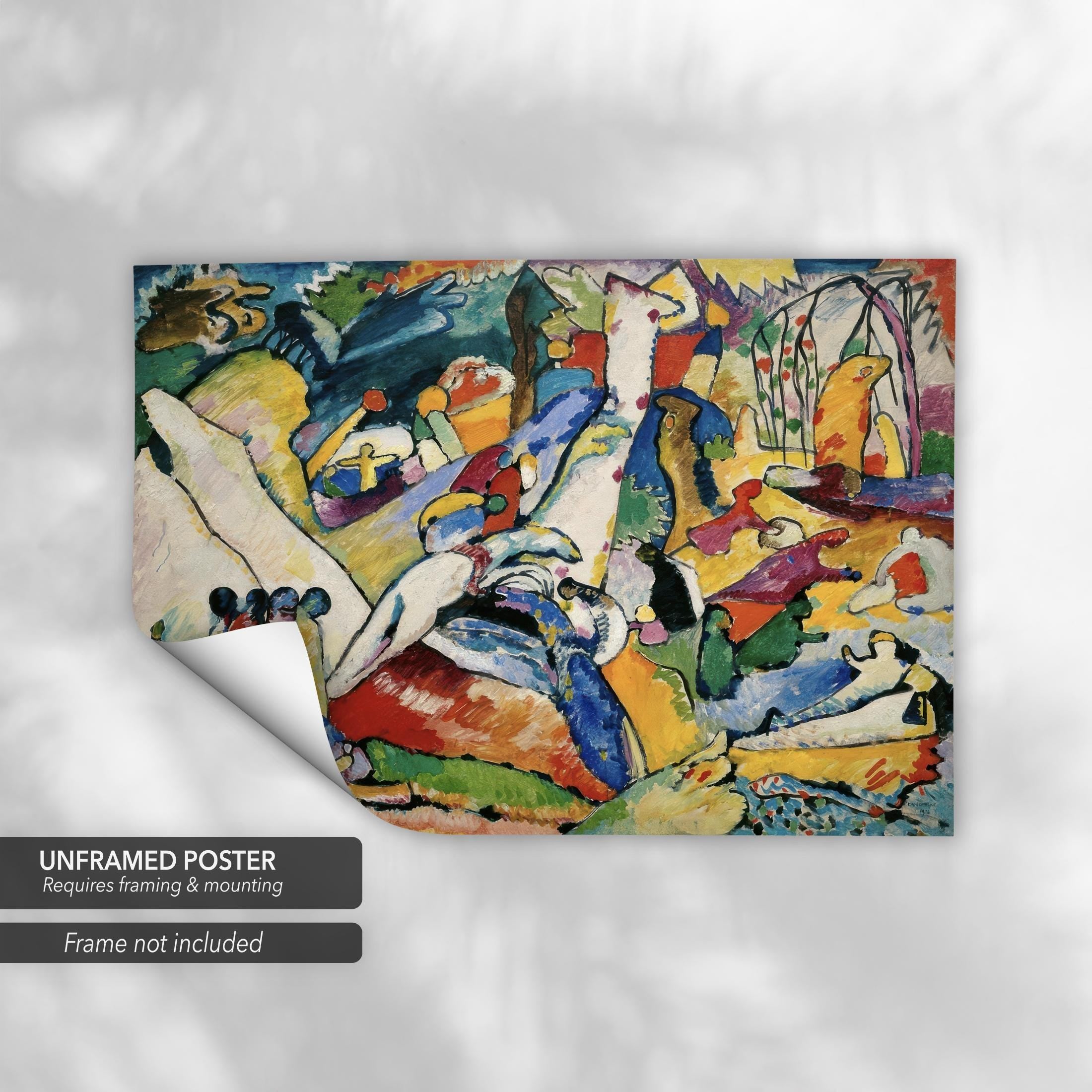 Wassily Kandinsky "Sketch for Composition II" Canvas Art | Poster Print