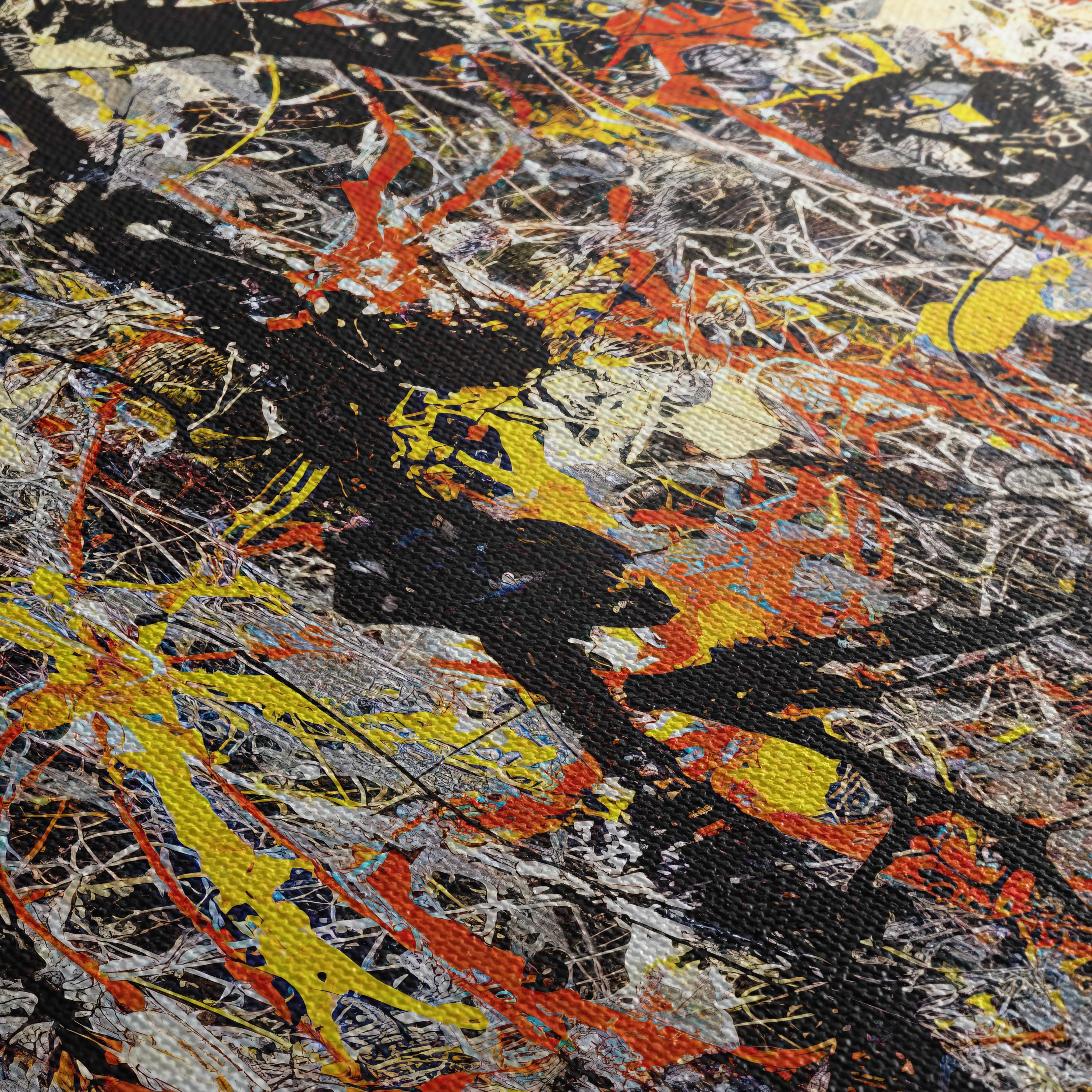 Blue Poles by Jackson Pollock Canvas Art | Poster Print | Number 11 Modern Art Decor