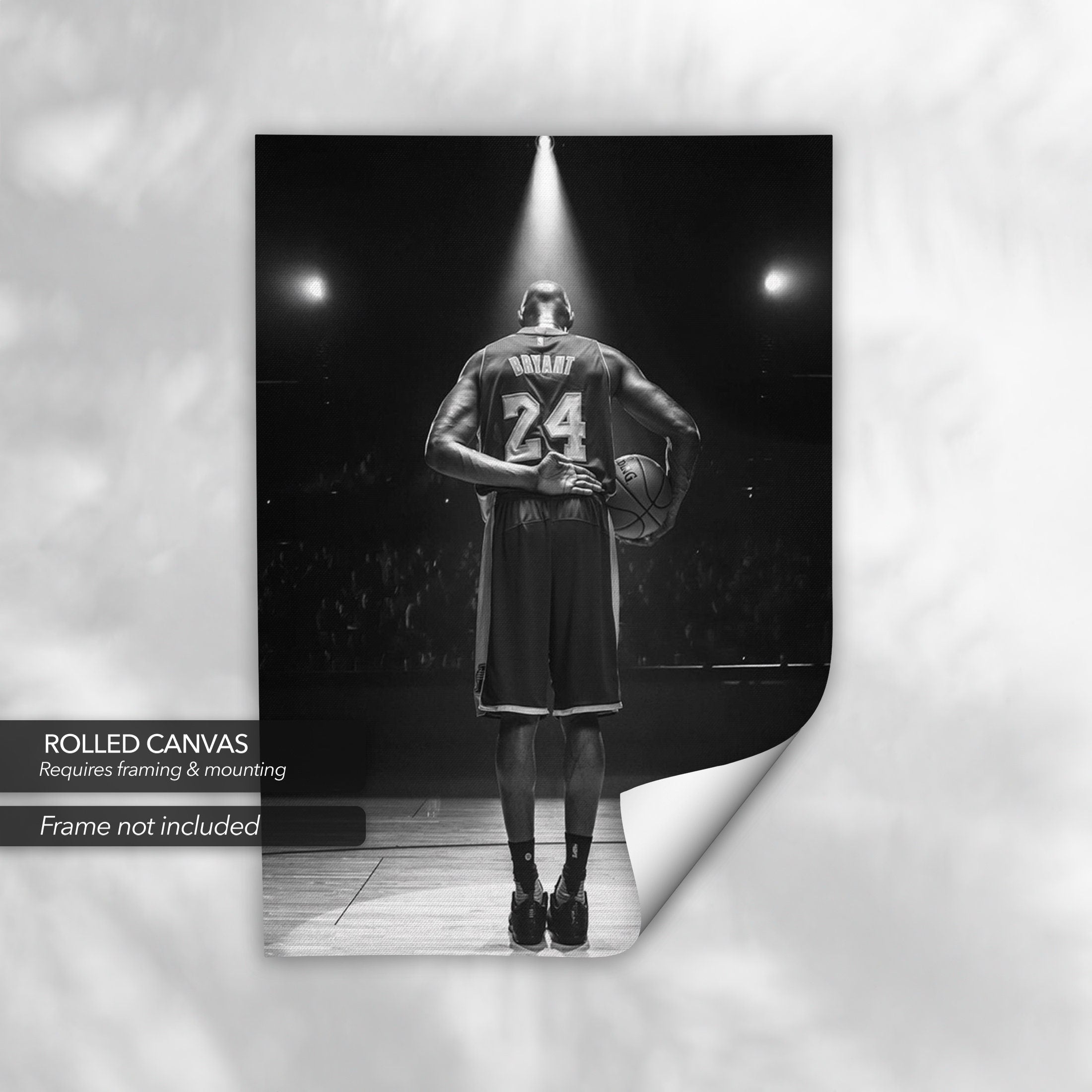 Legendary Kobe Bryant Mamba 24 | Basketball NBA Canvas Art | Poster Print