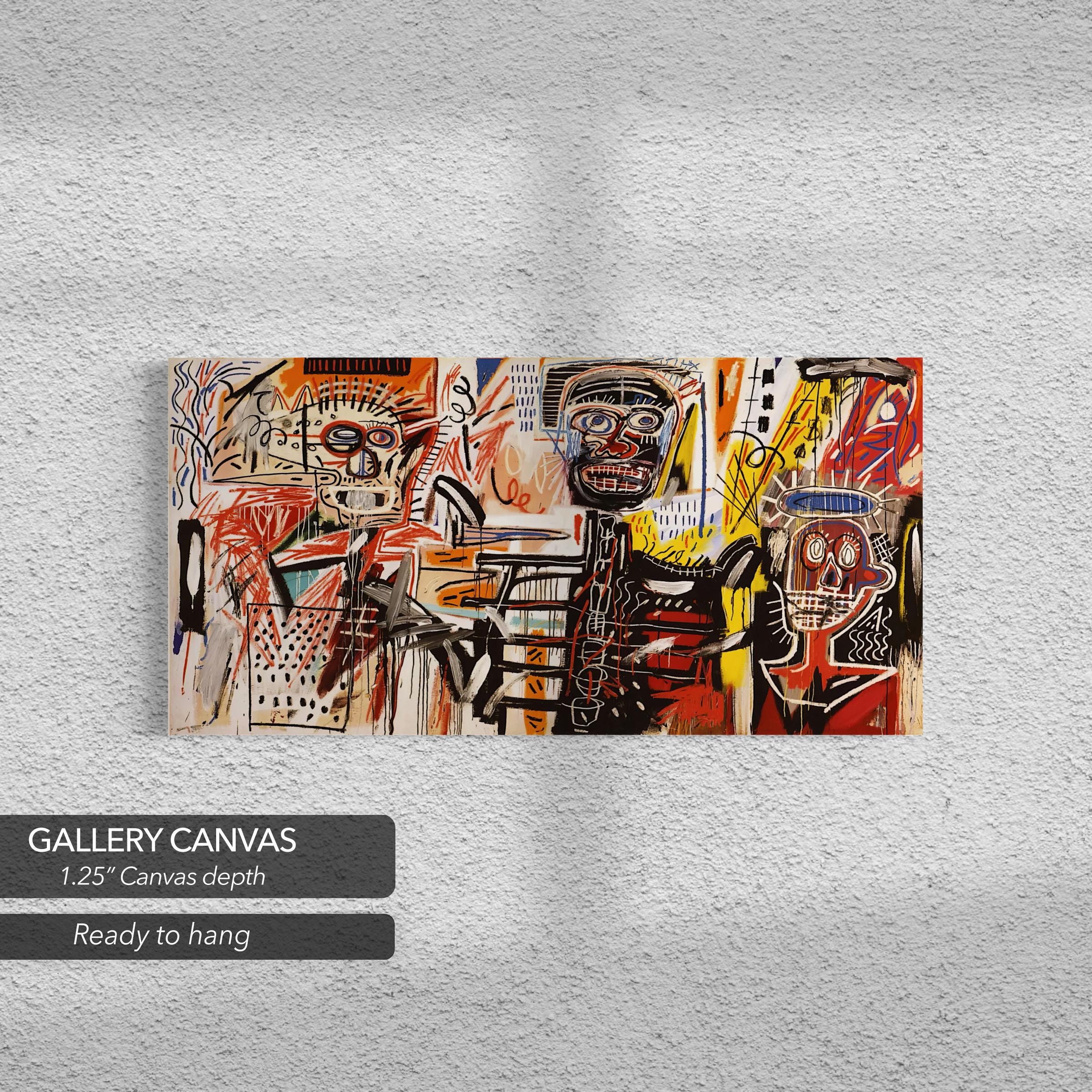 Jean-Michel Basquiat Philistines 1982 | Abstract Canvas Art | Poster Print