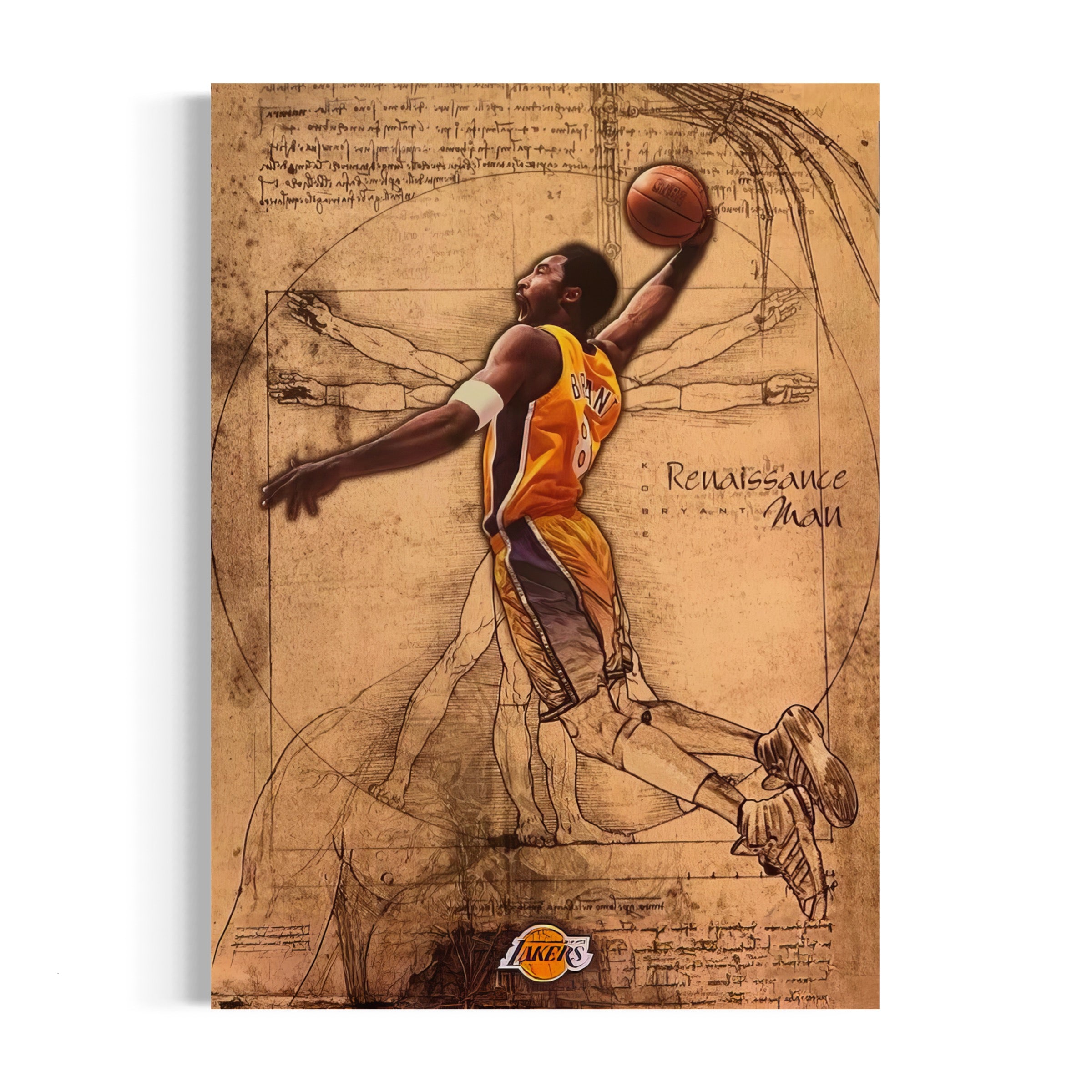 a drawing of a basketball player holding a ball