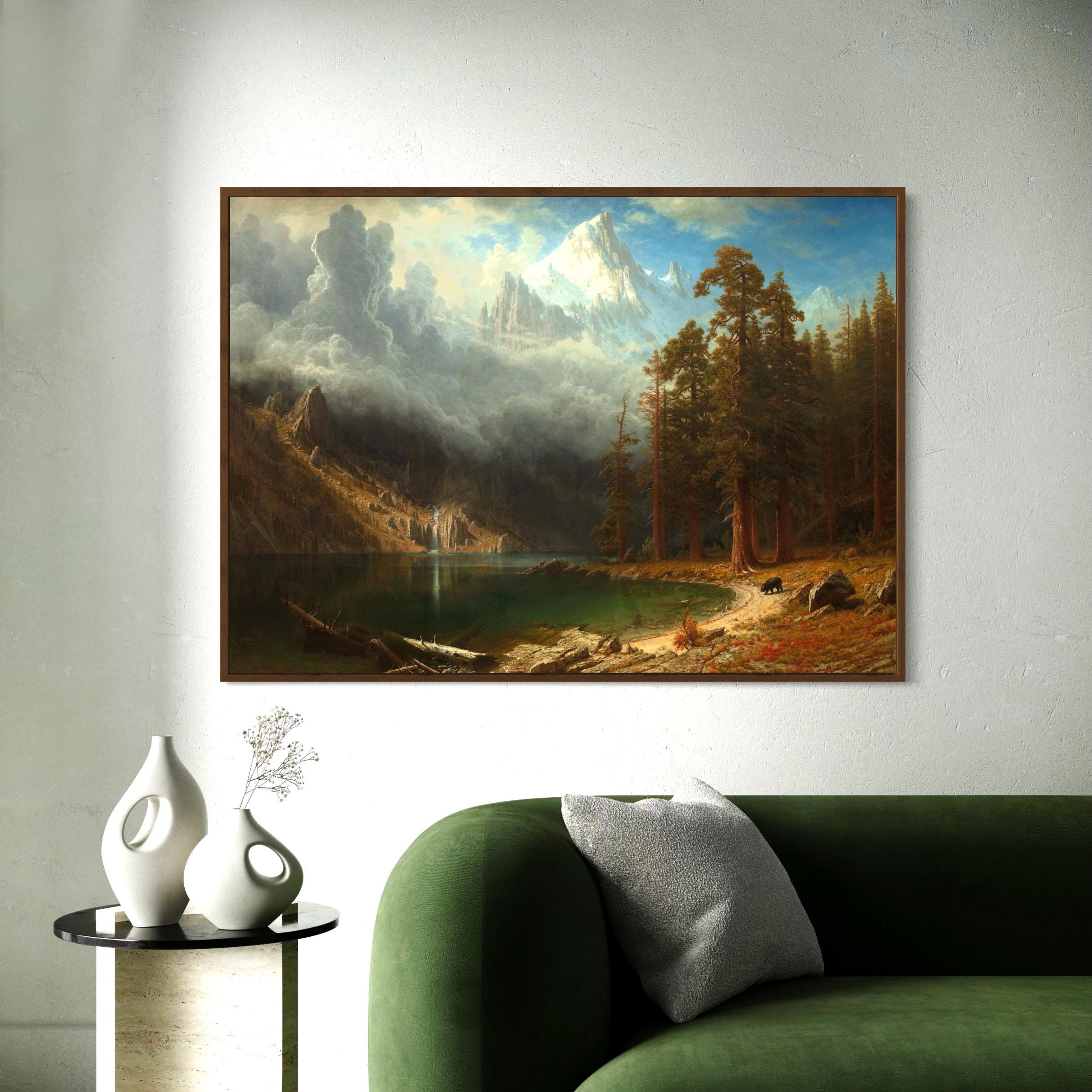 Mount Corcoran by Albert Bierstadt | Landscape Canvas Art | Poster Print