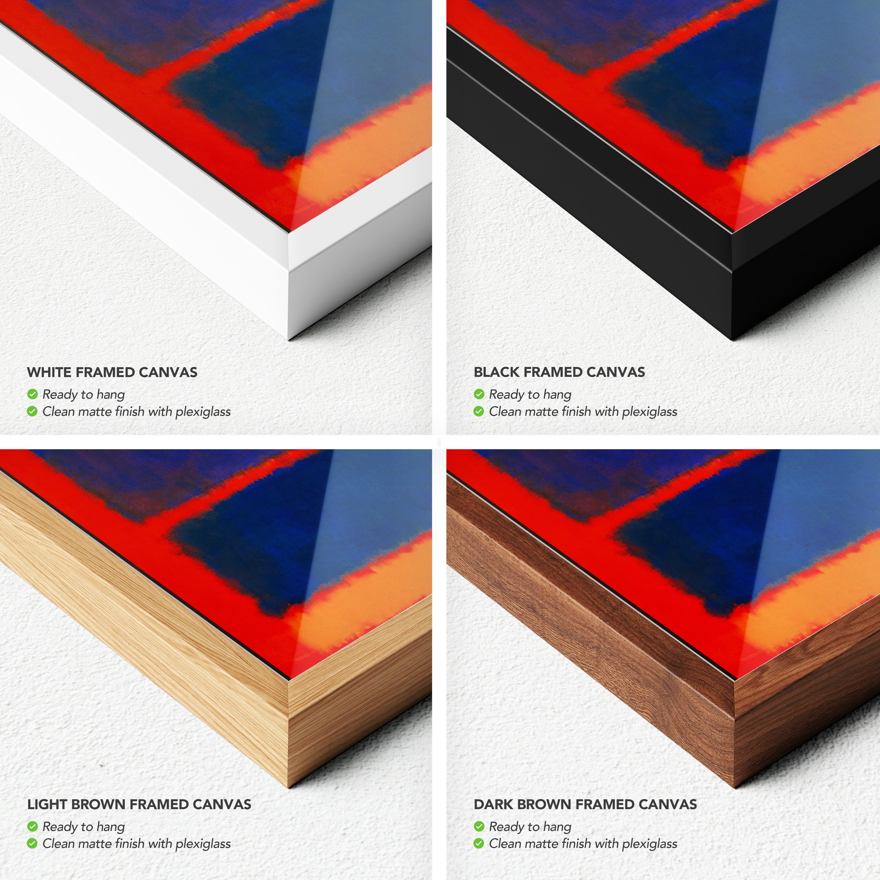 Mark Rothko Blue, Orange, Red | Abstract Expressionist Canvas Art | Poster Print