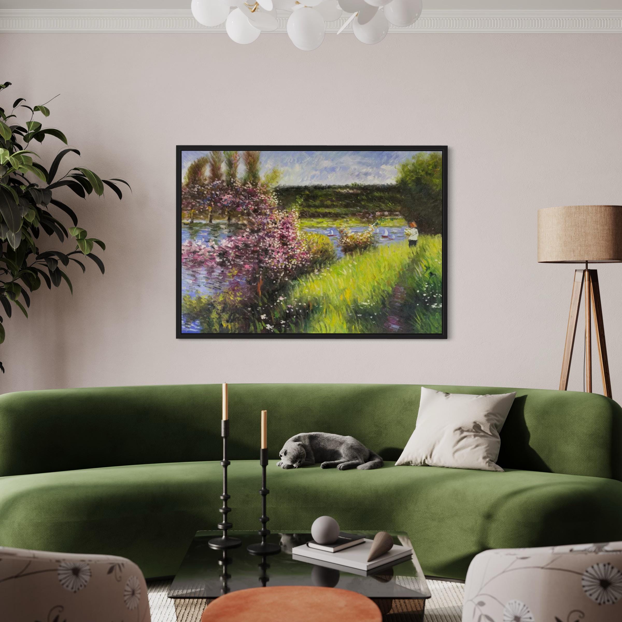 Seine at Chatou by Pierre-Auguste Renoir Canvas Art | Poster Print