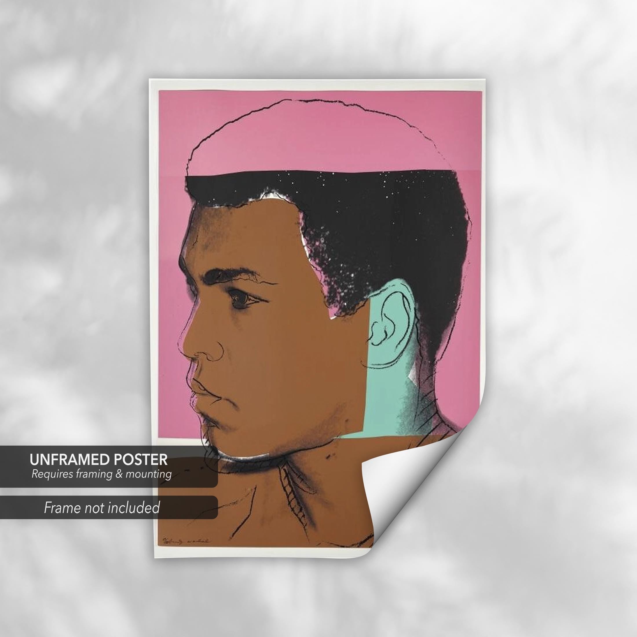 Andy Warhol Muhammad Ali, 1978 Set of 4 Pop Art Portraits Poster Prints | Canvas Wall Art