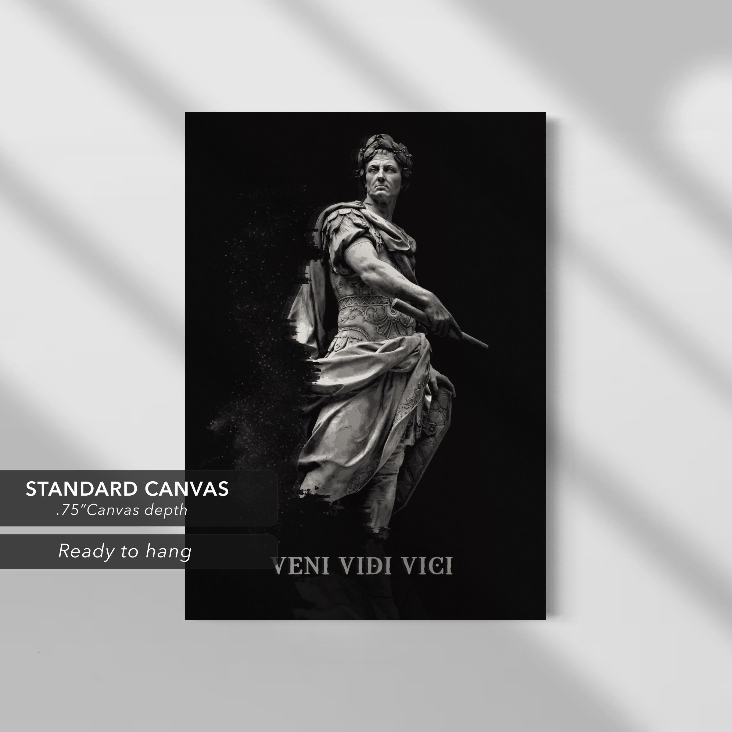 VENI VIDI VICI Julius Caesar | Historical Canvas Art | Poster Print