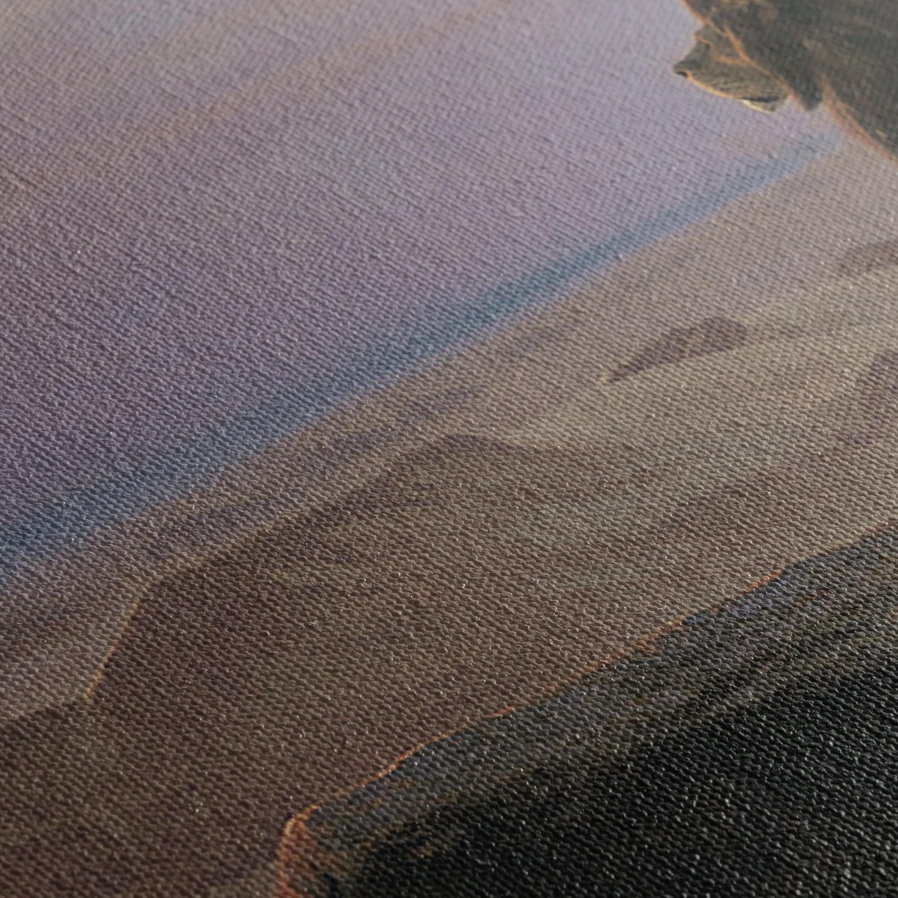 The Two Majesties by Jean-Leon Gerome | Lion Sunset Desert Canvas Art | Poster Print