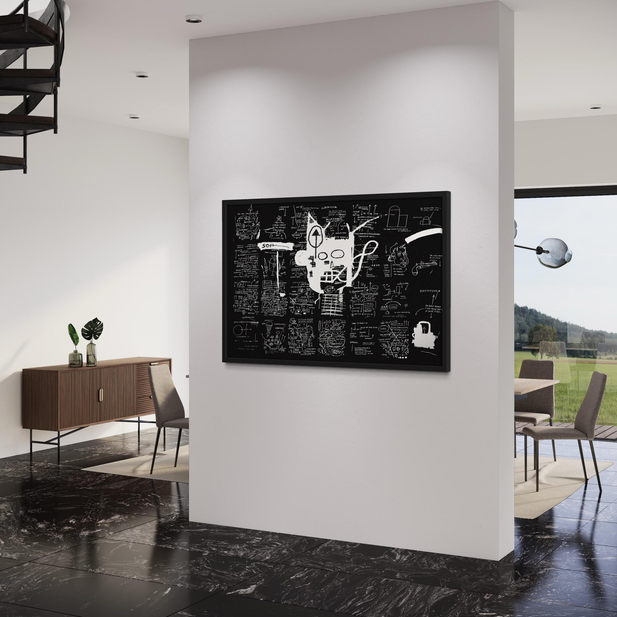 Untitled by Jean-Michel Basquiat | Iconic Signed Canvas Art | Poster Print