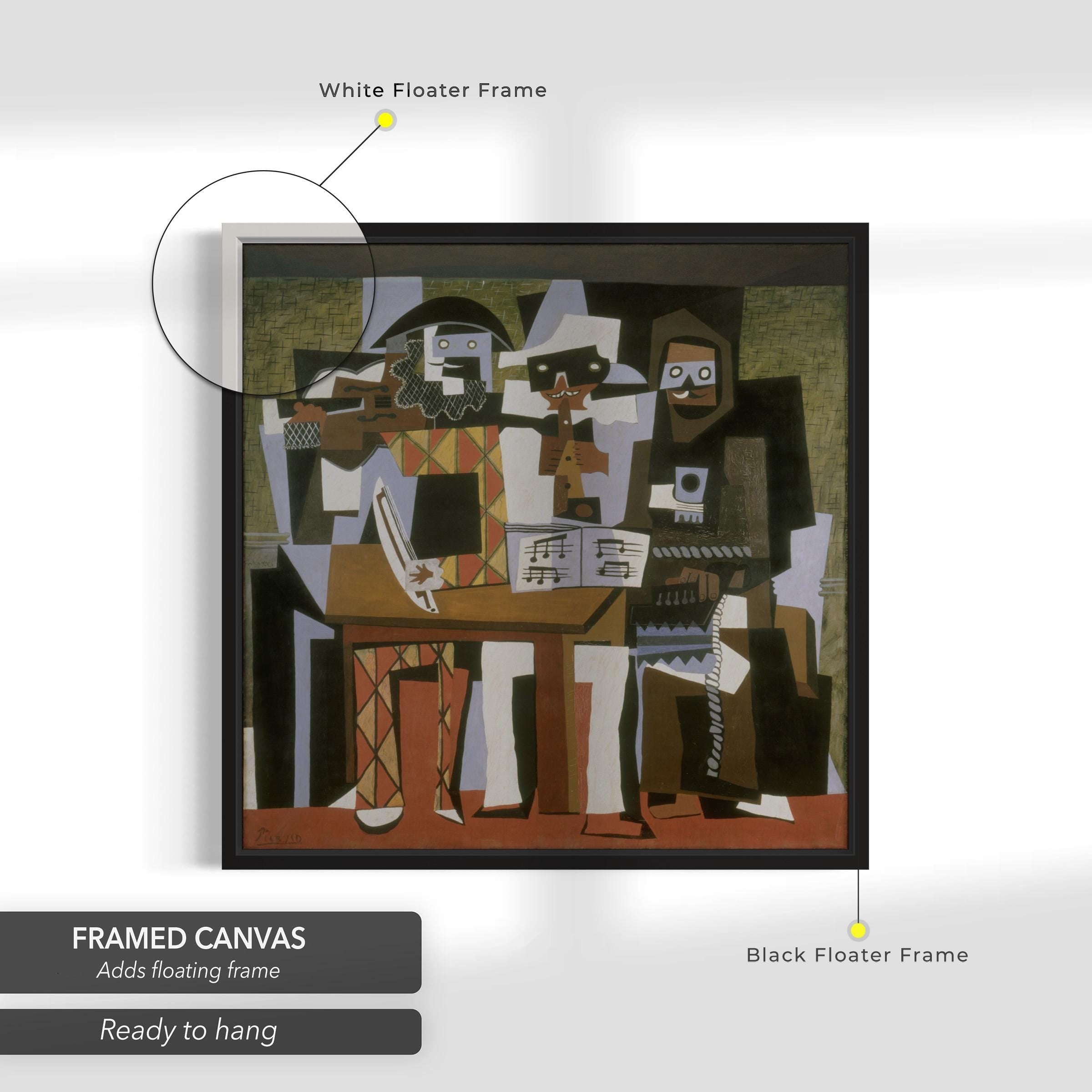 Three Musicians by Pablo Picasso | Cubism Canvas Art | Poster Print