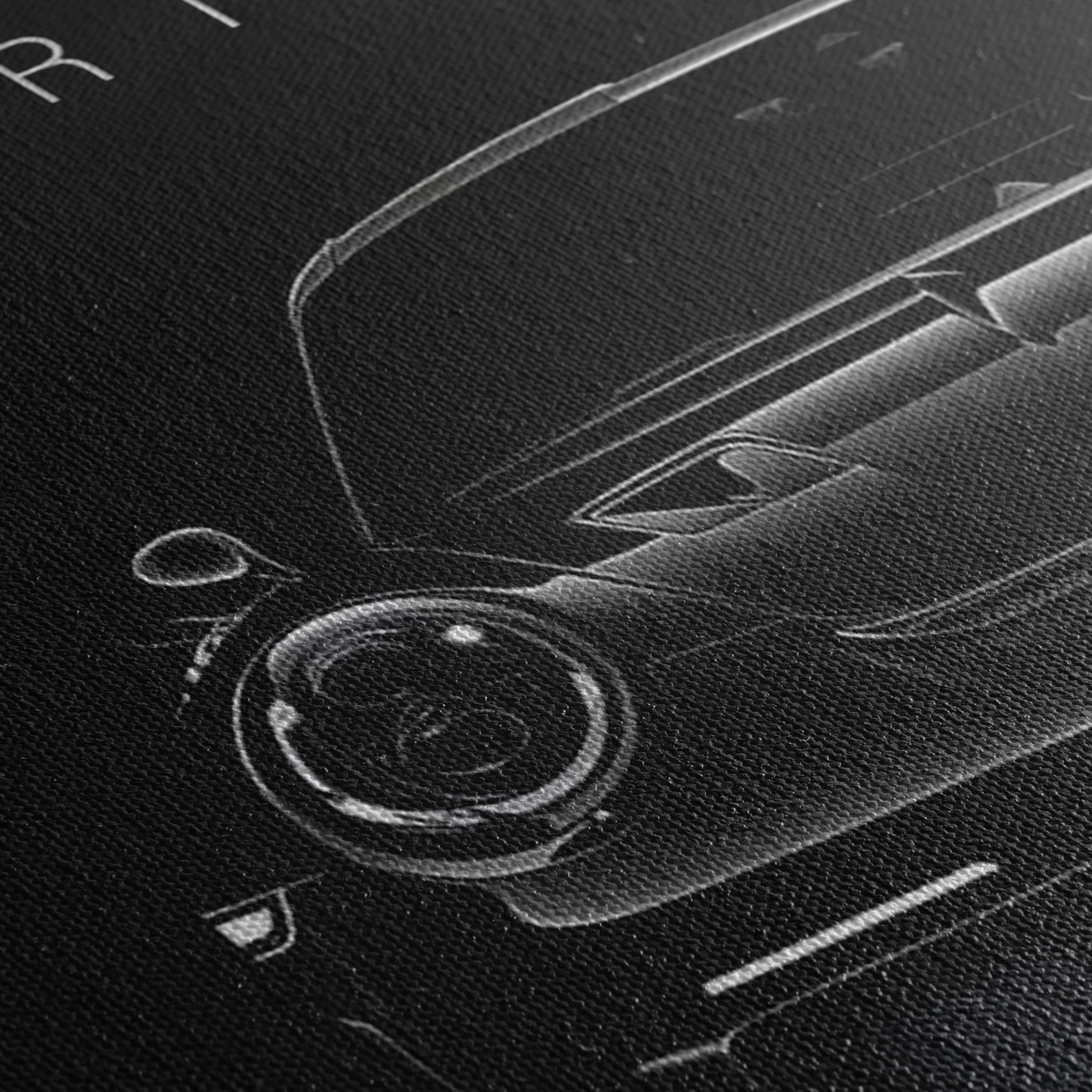 Motivational Porsche 911 GT3 RS - It All Starts With a Dream Quote Canvas Art | Poster Print