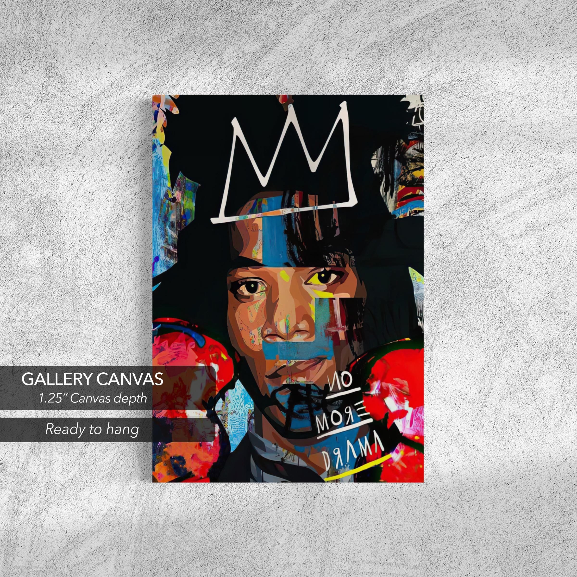 Jean-Michel Basquiat No More Drama | Abstract Canvas Art | Poster Print