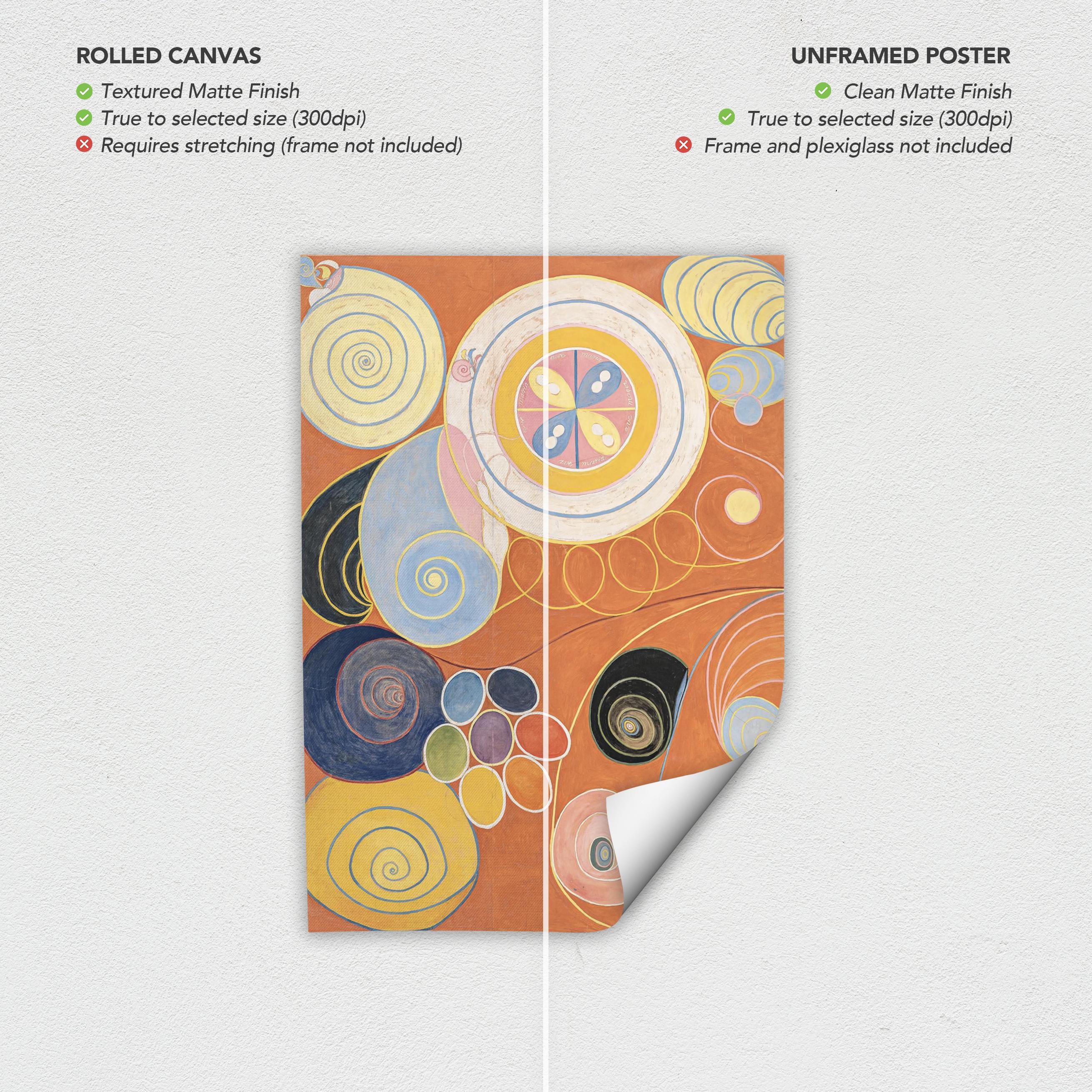 Hilma af Klint The Ten Largest No.3 Youth Canvas Art | Poster Print