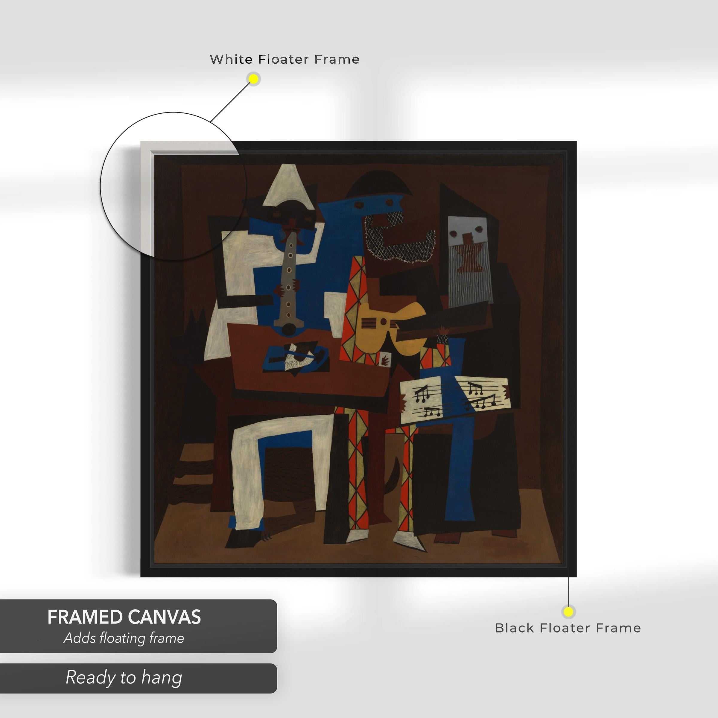 Three Musicians by Pablo Picasso Canvas Art | Poster Print