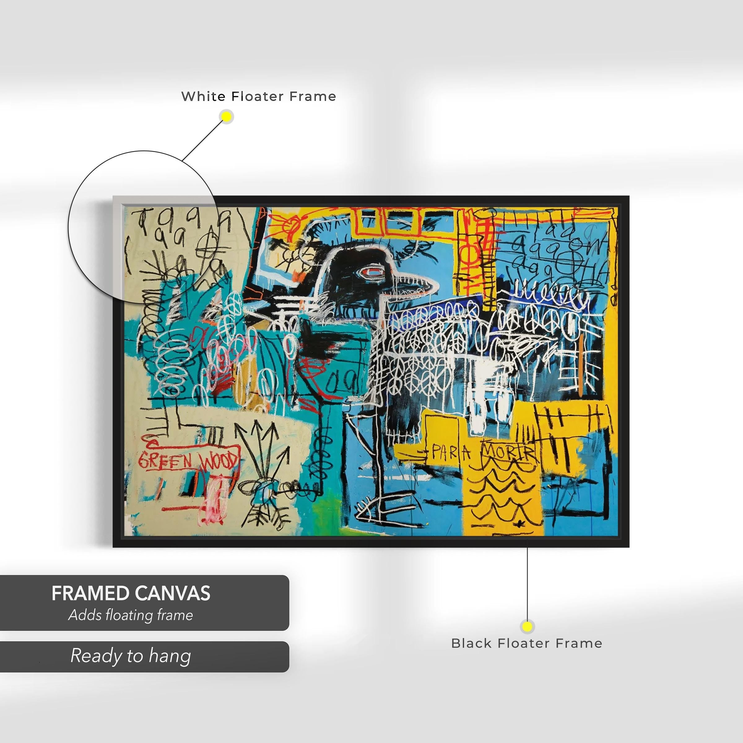 Bird On Money by Jean-Michel Basquiat Canvas Art | Poster Print