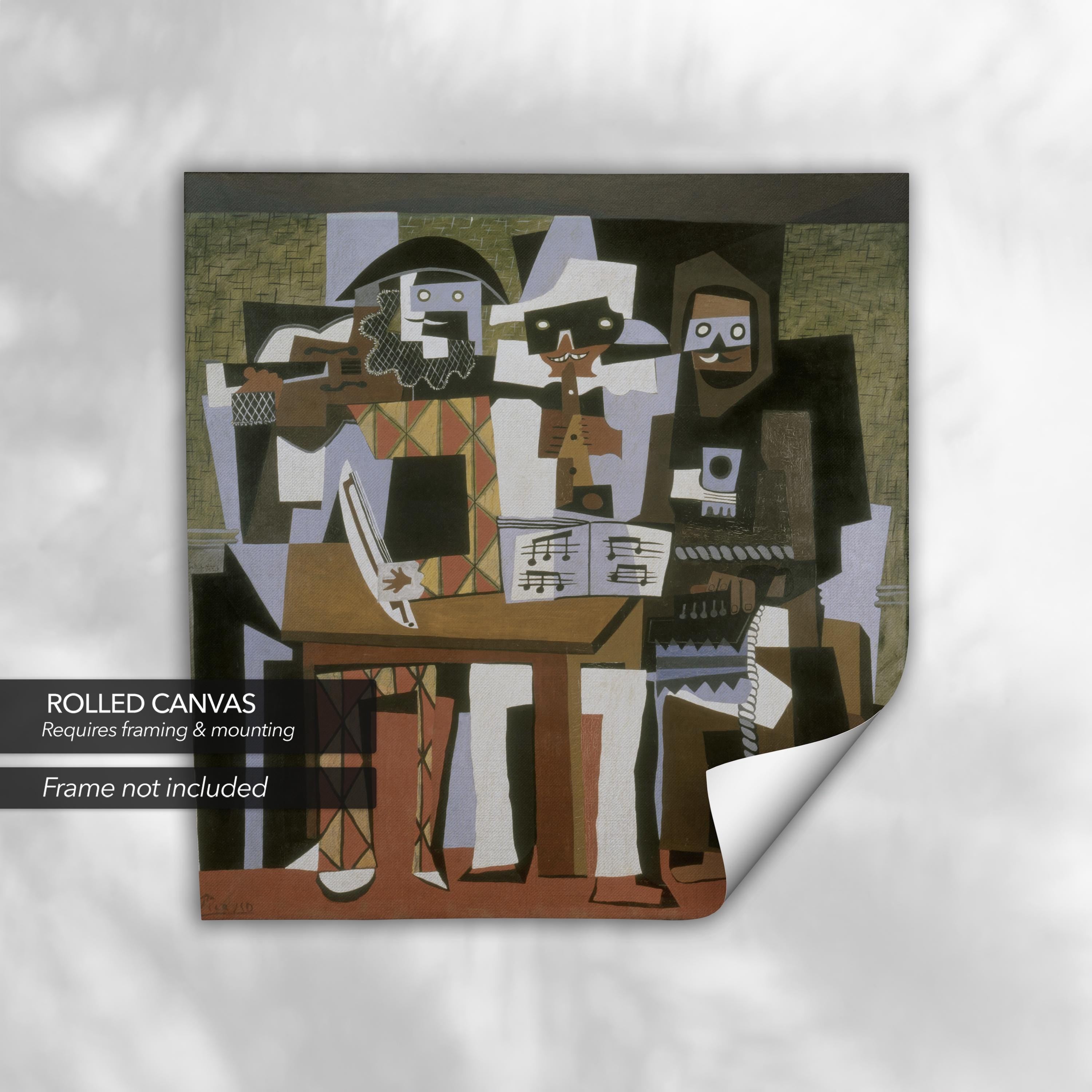 Three Musicians by Pablo Picasso | Cubism Canvas Art | Poster Print
