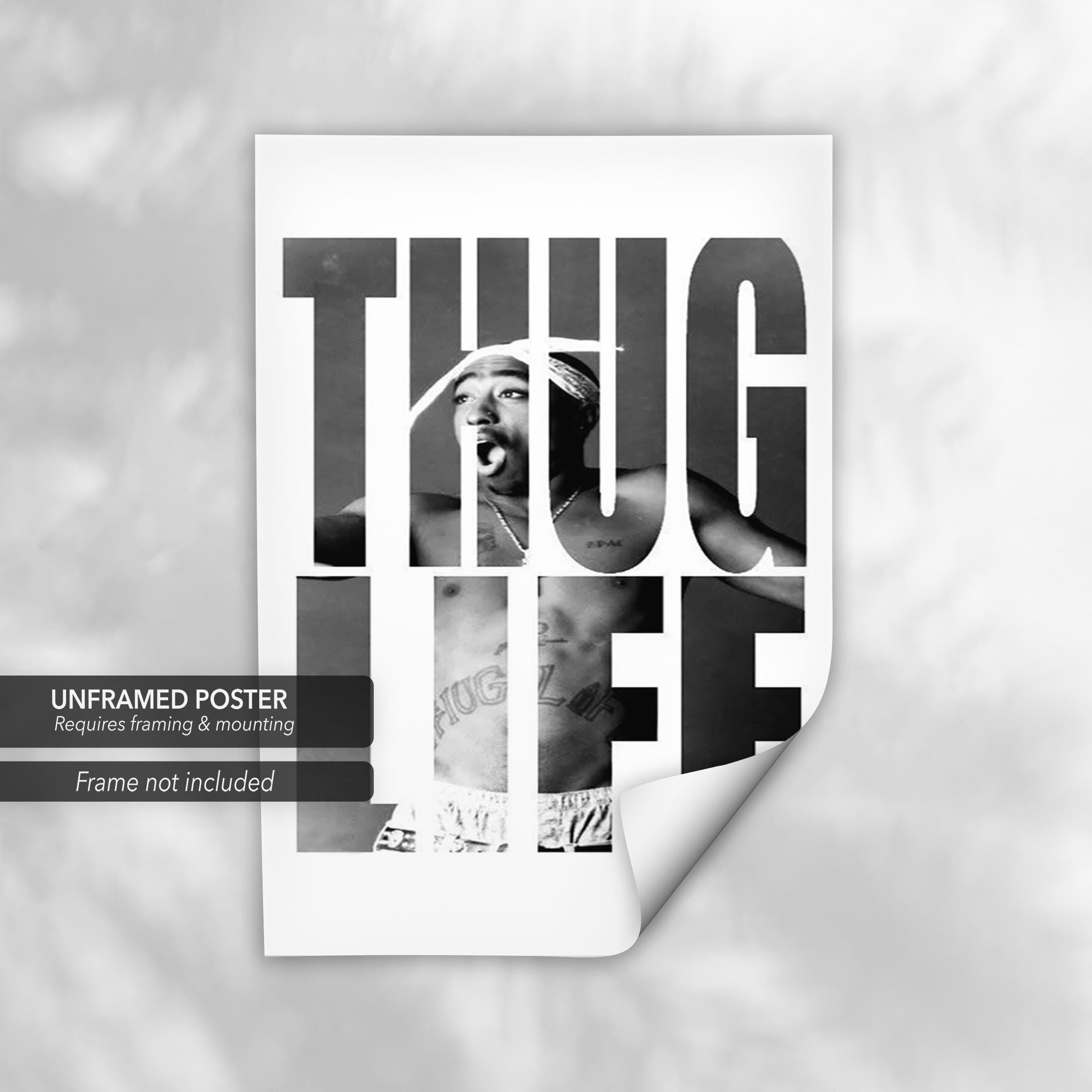 Tupac Shakur Thug Life Canvas Art | Poster Print