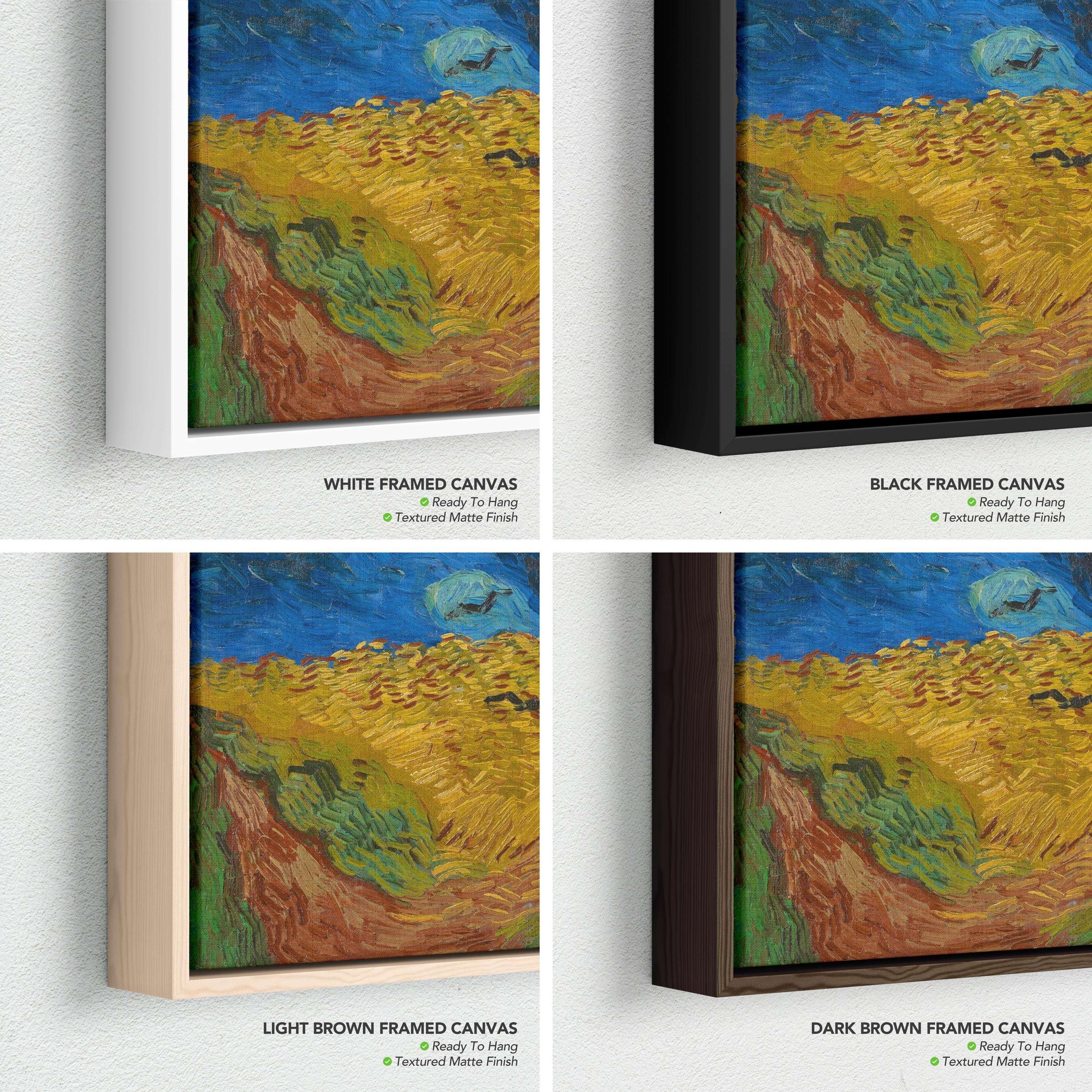 Wheatfield with Crows Canvas Art | Van Gogh Landscape Print, Dramatic Wall Decor