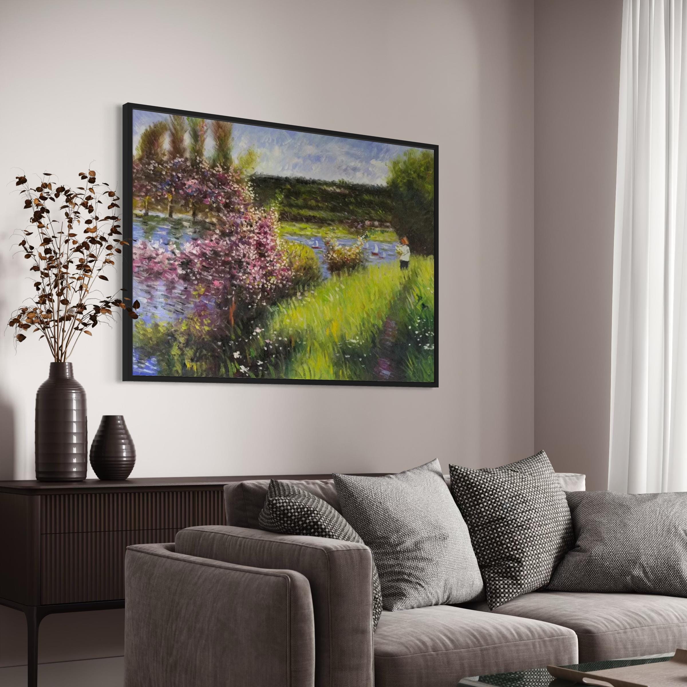 Seine at Chatou by Pierre-Auguste Renoir Canvas Art | Poster Print