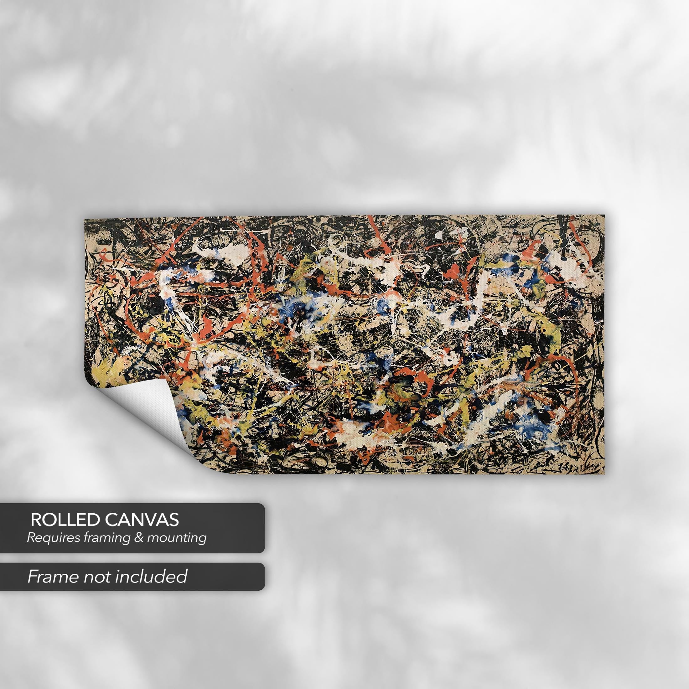 Jackson Pollock Convergence 1952 | Abstract Expressionist Canvas Art | Poster Print