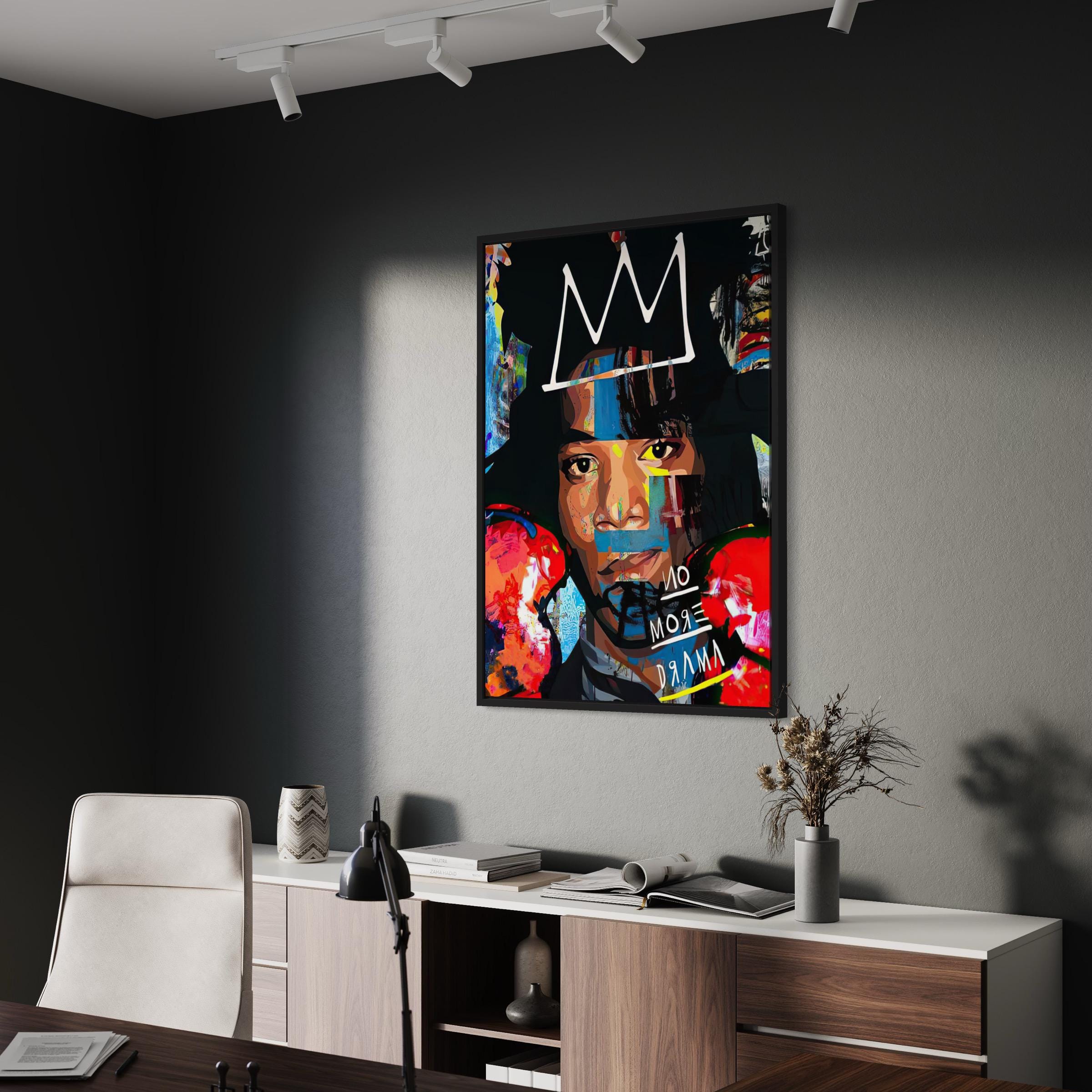 Jean-Michel Basquiat No More Drama | Abstract Canvas Art | Poster Print