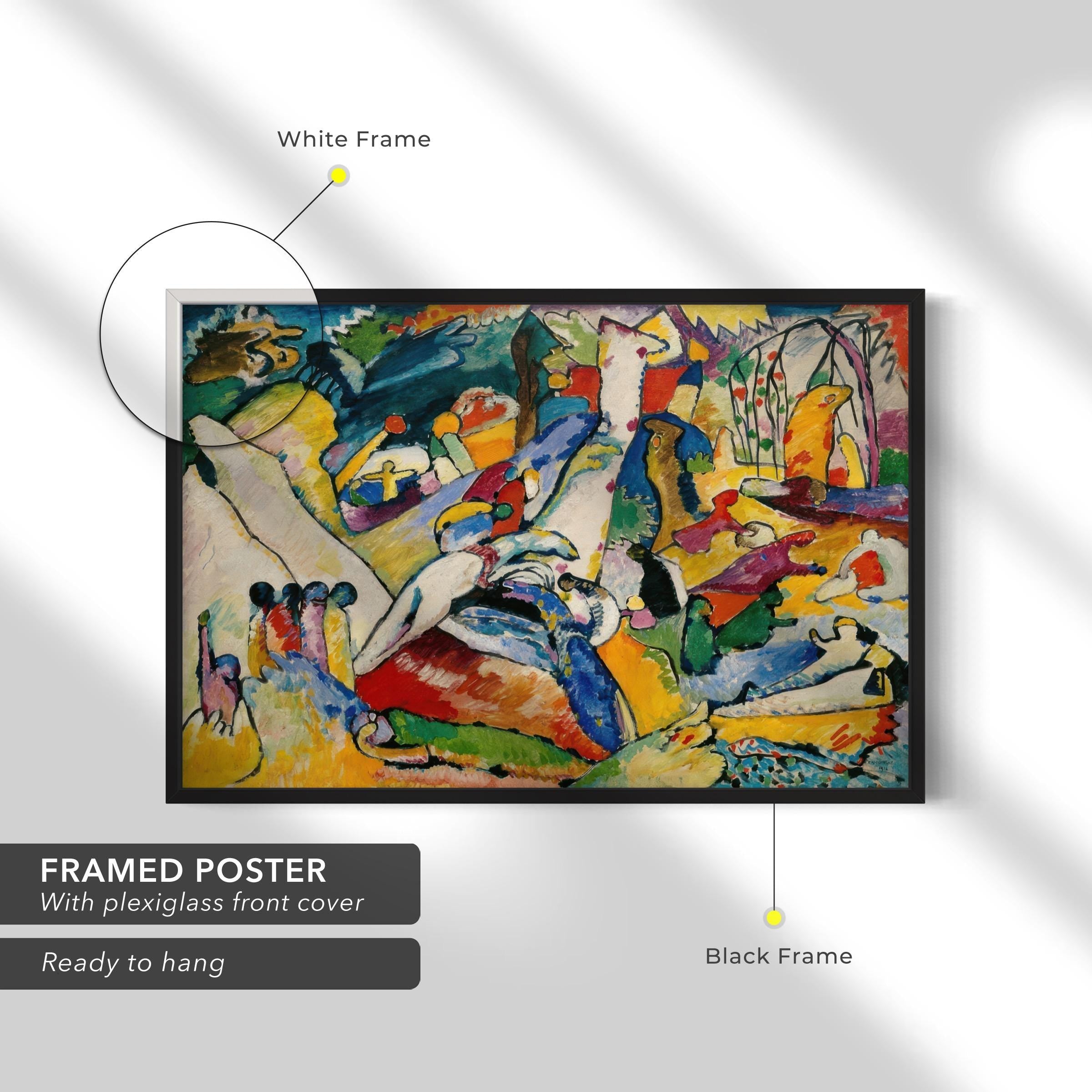 Wassily Kandinsky "Sketch for Composition II" Canvas Art | Poster Print