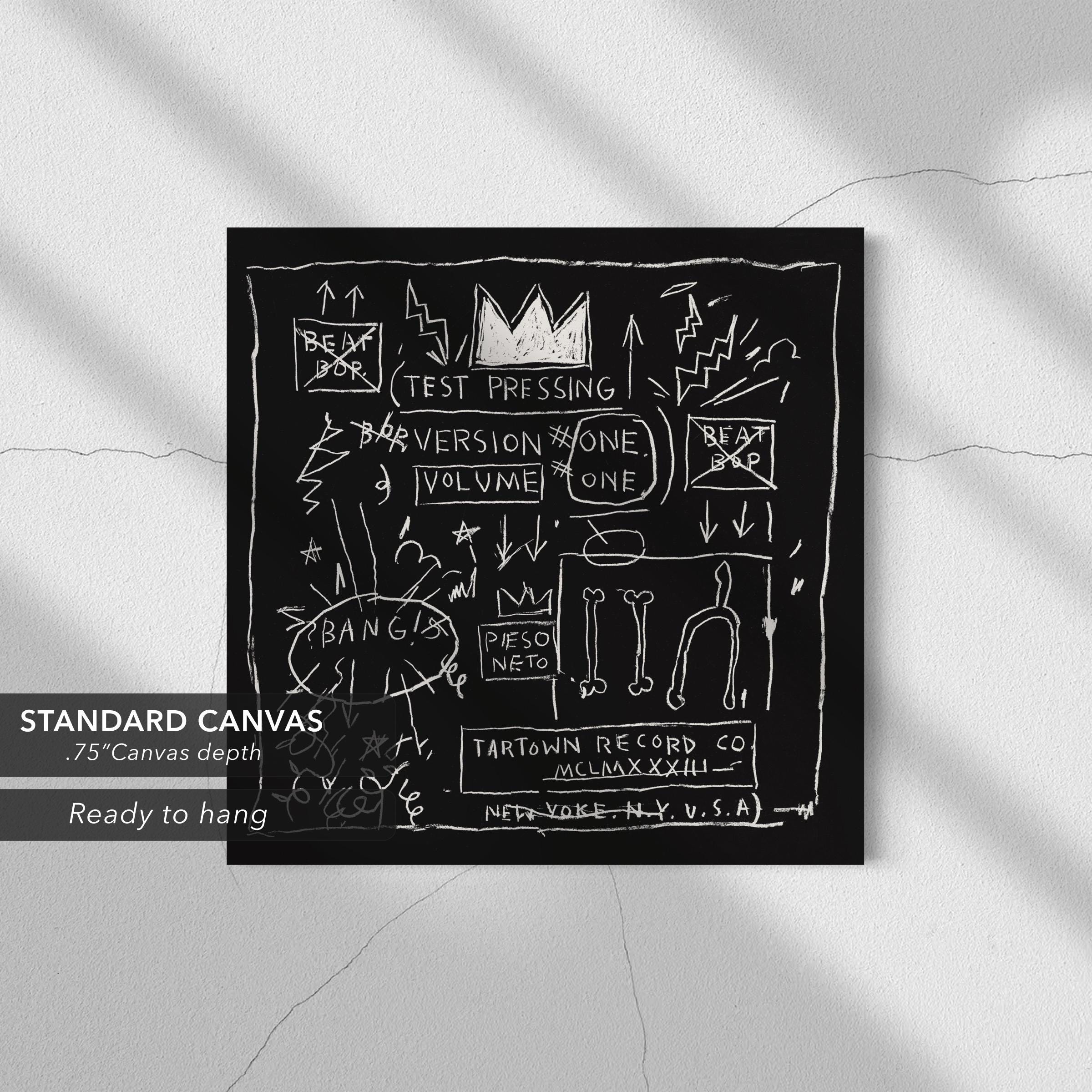 Jean-Michel Basquiat Beat Bop | Rammellzee K-Rob Cover Canvas Art | Poster Print