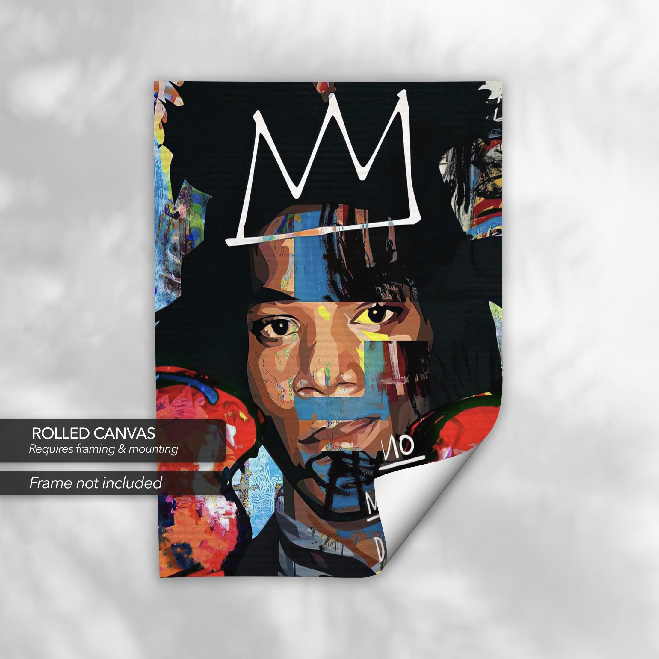 Jean-Michel Basquiat No More Drama | Abstract Canvas Art | Poster Print
