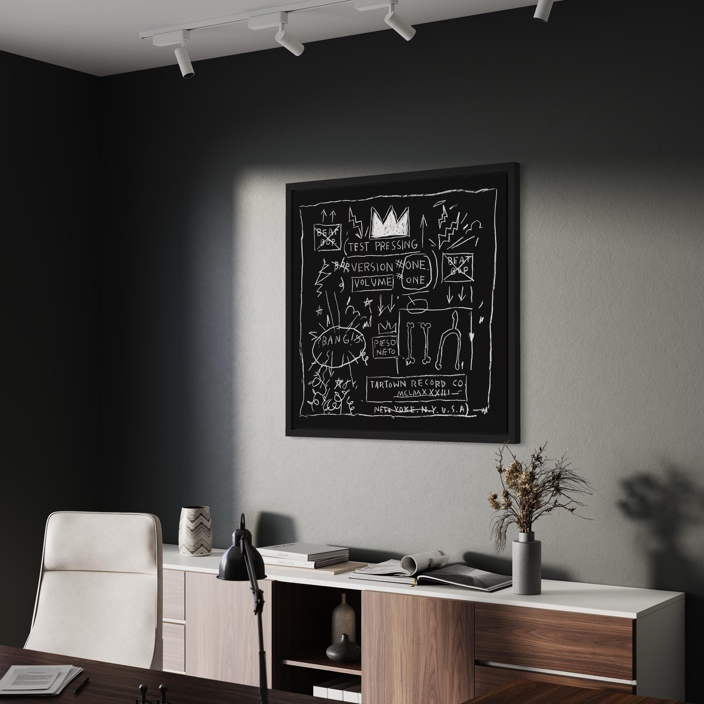 Jean-Michel Basquiat Beat Bop | Rammellzee K-Rob Cover Canvas Art | Poster Print
