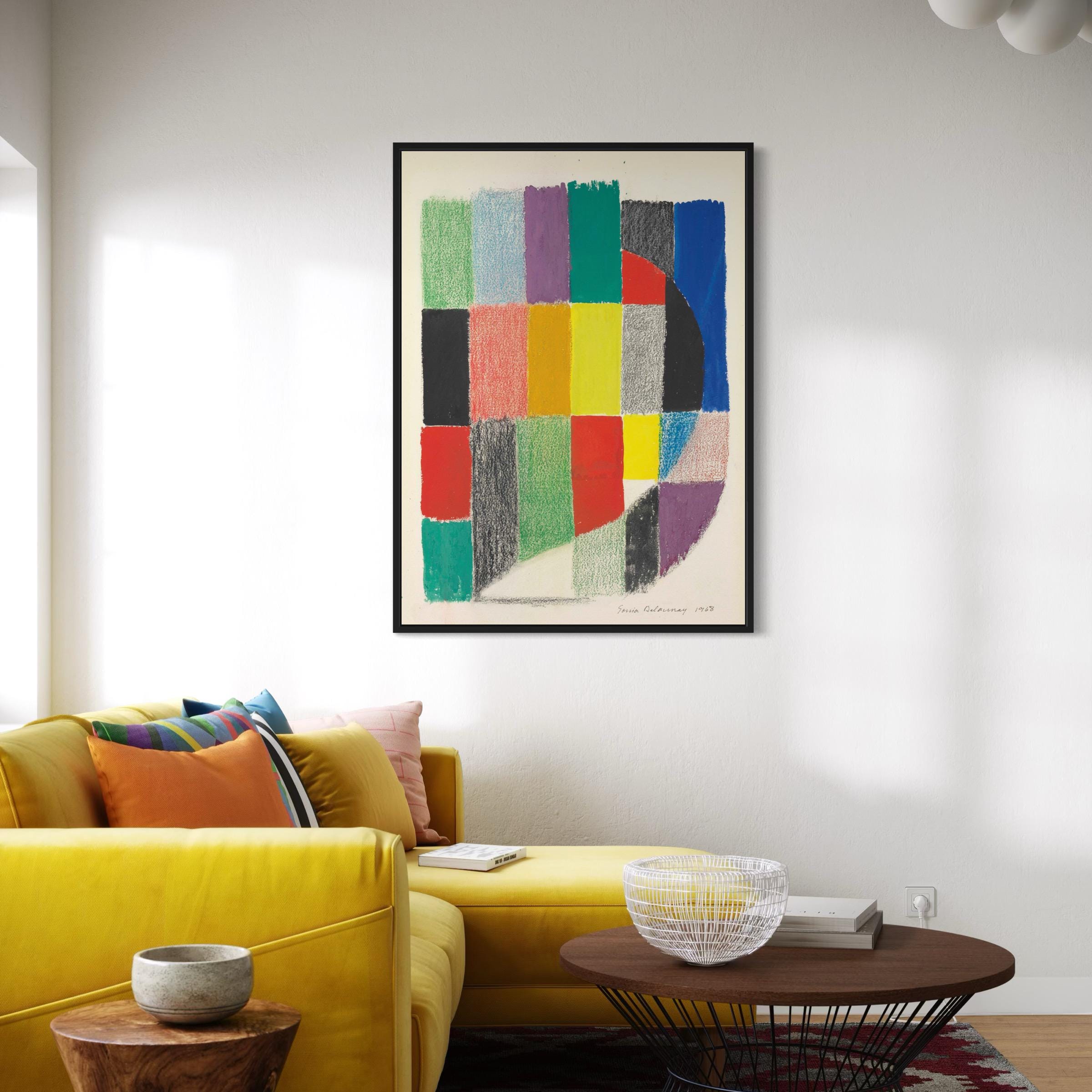 Sonia Delaunay Rythme couleur no. 1562 Abstract Modern Canvas Art | Poster Print