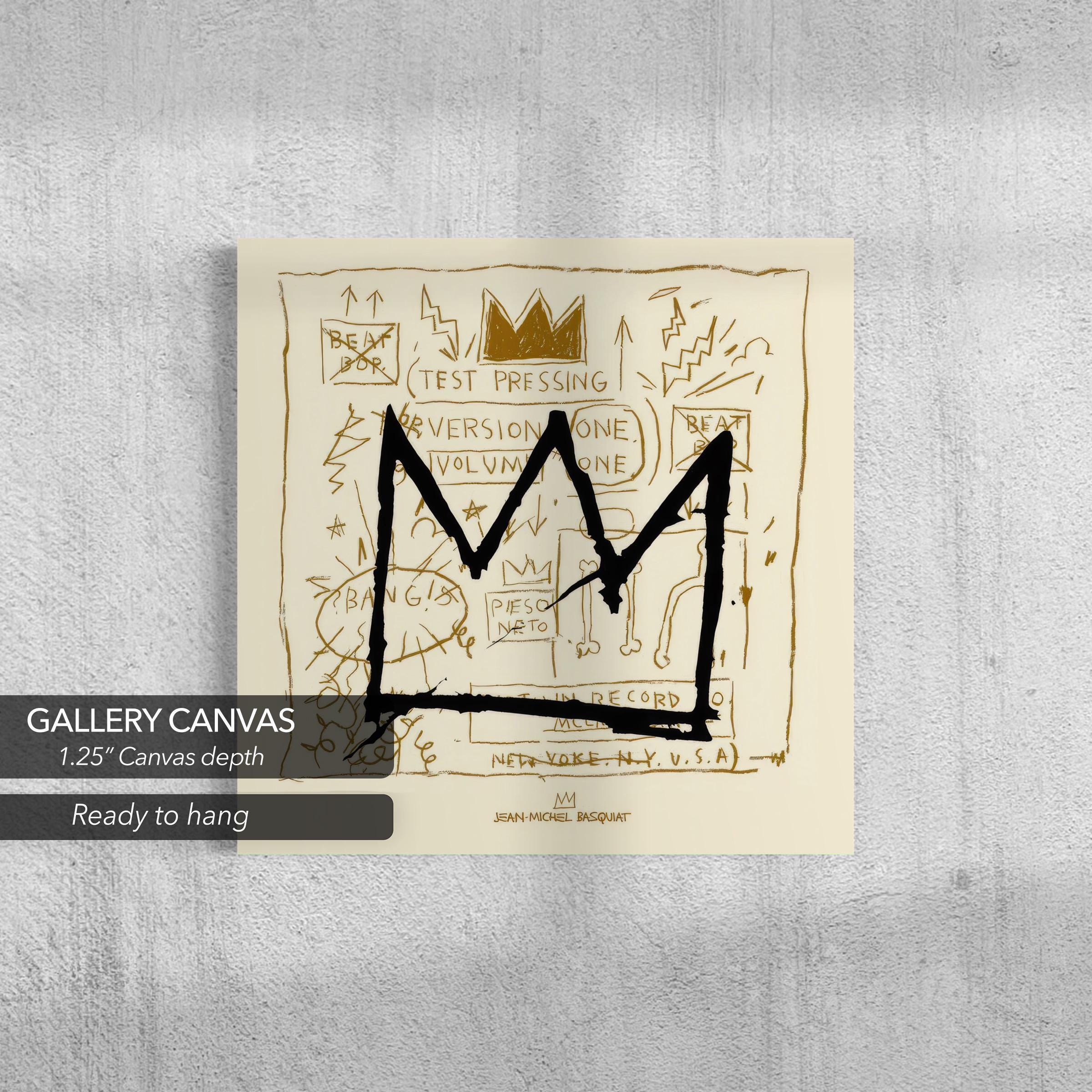 Jean-Michel Basquiat Crown | Iconic Canvas Art | Poster Print