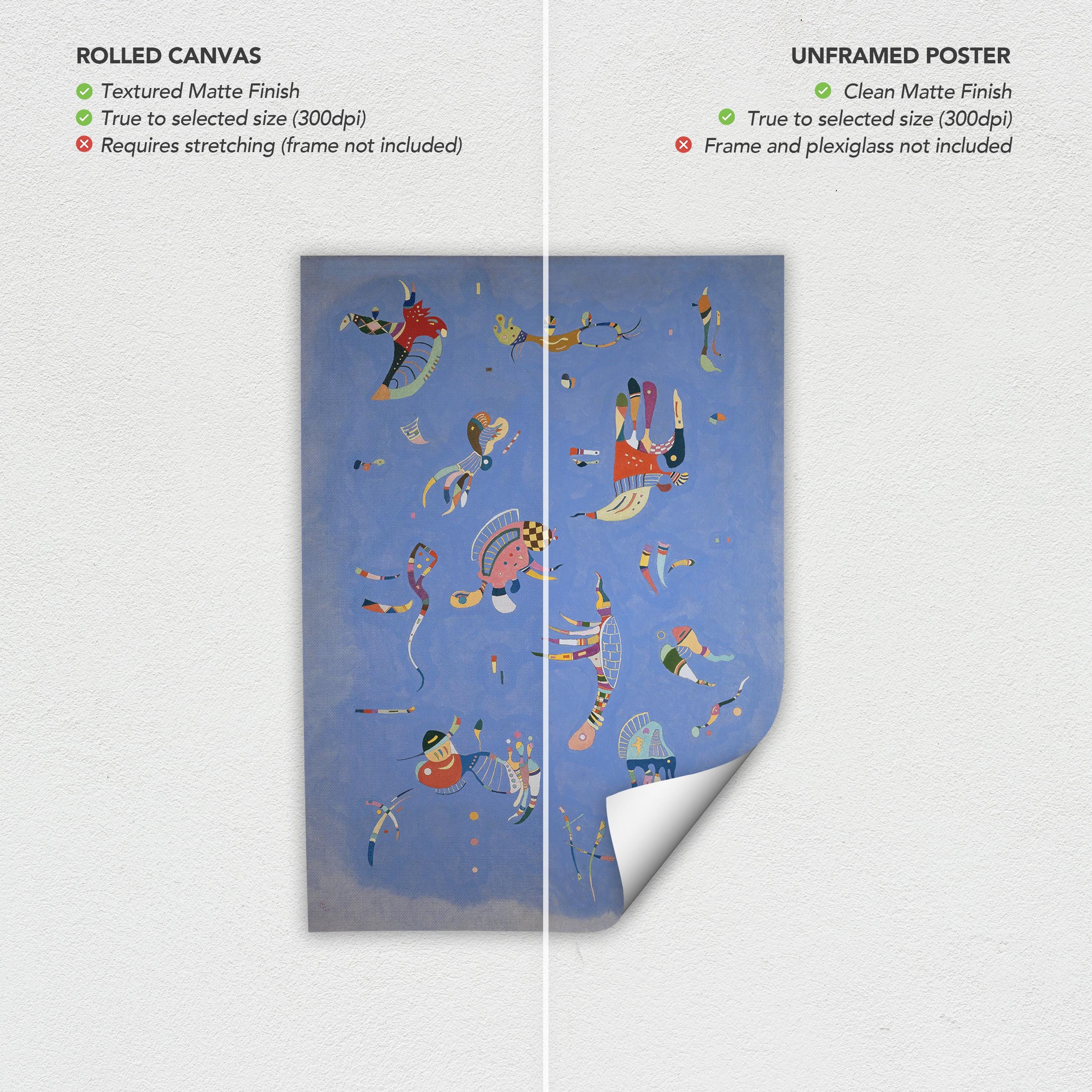 Wassily Kandinsky Sky Blue | Expressionism Modern Canvas Art | Poster Print