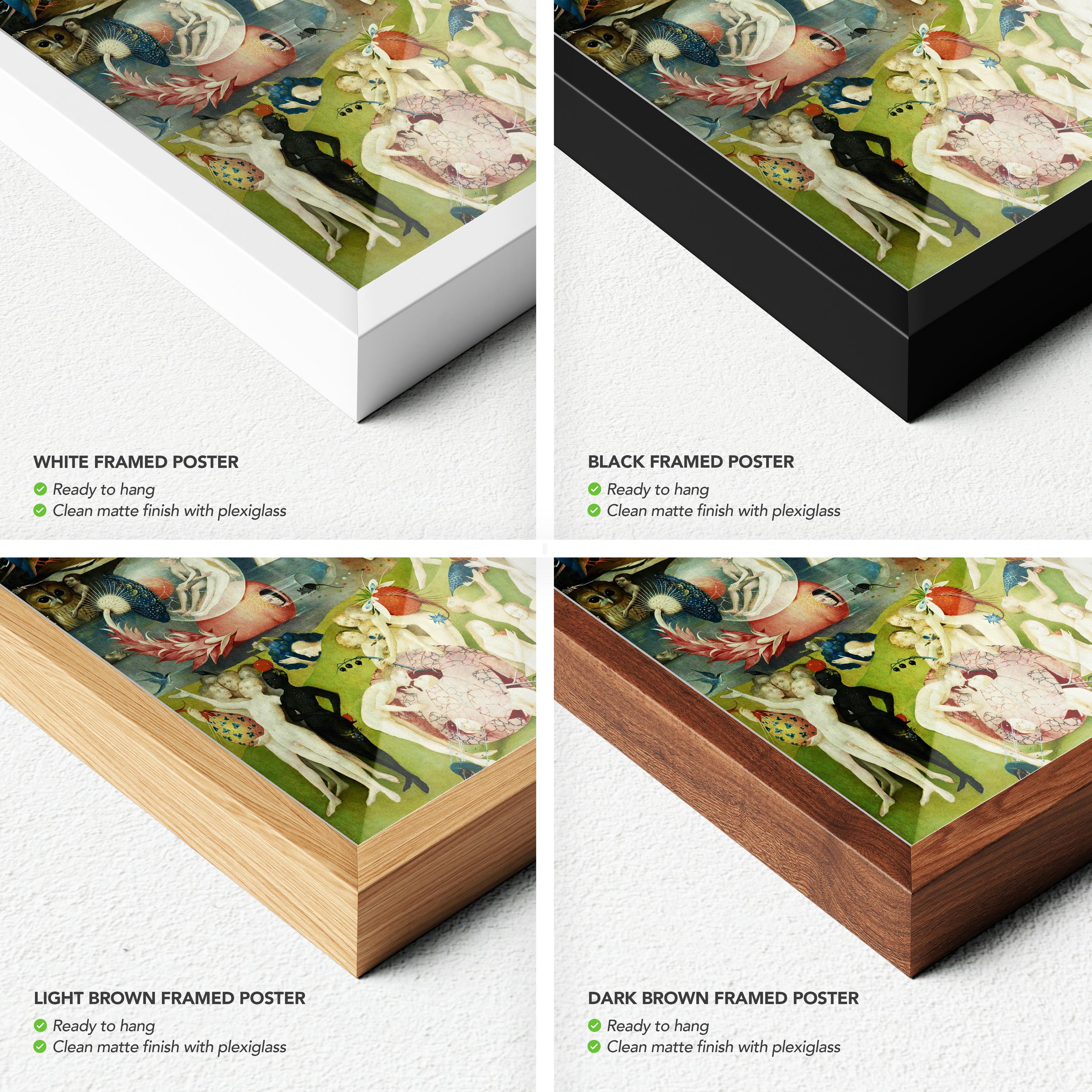 Wall Art Canvas | Poster Prints Set Of 3 Hieronymus Bosch Garden of Earthly Delights