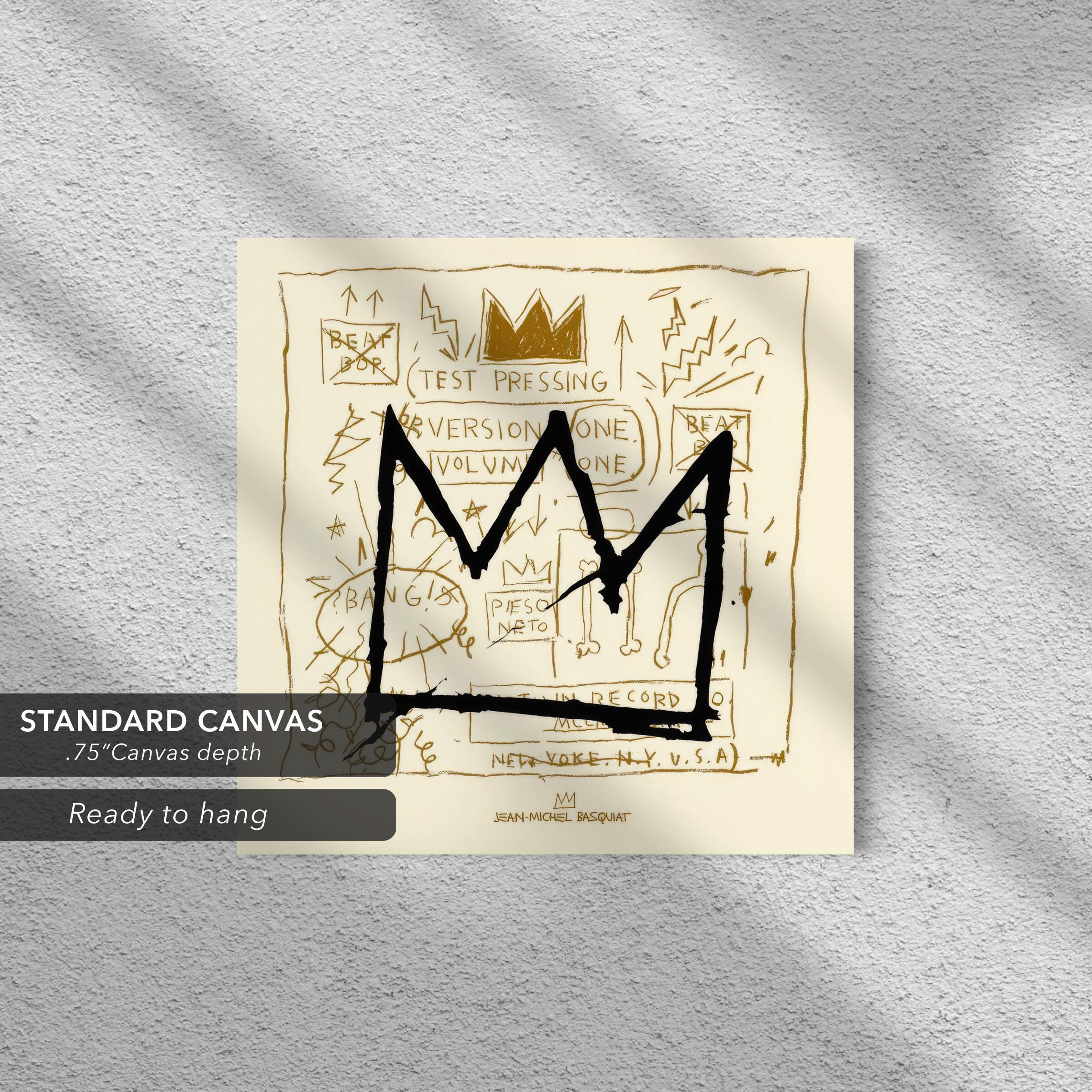 Jean-Michel Basquiat Crown | Iconic Canvas Art | Poster Print