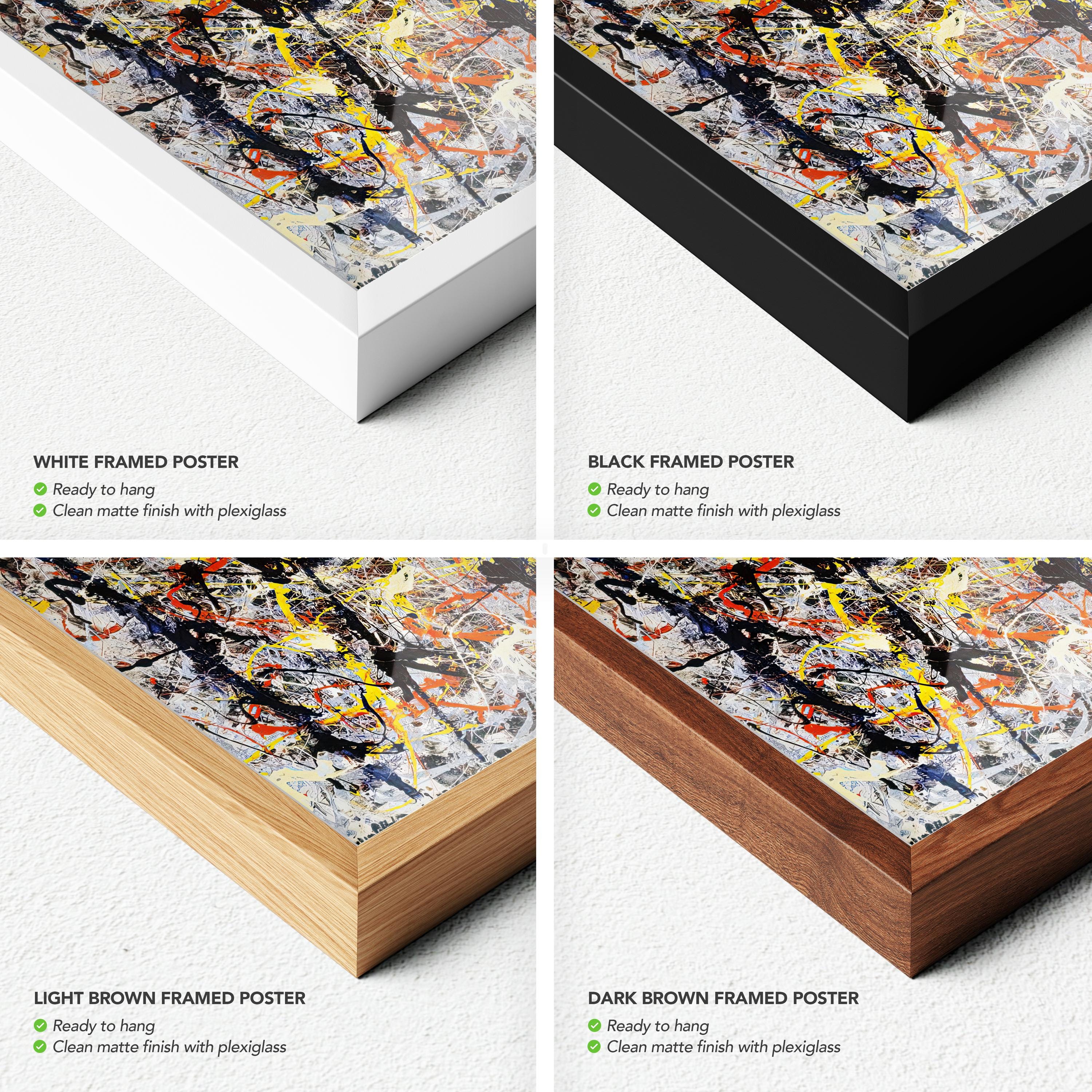 Blue Poles by Jackson Pollock Canvas Art | Poster Print | Number 11 Modern Art Decor