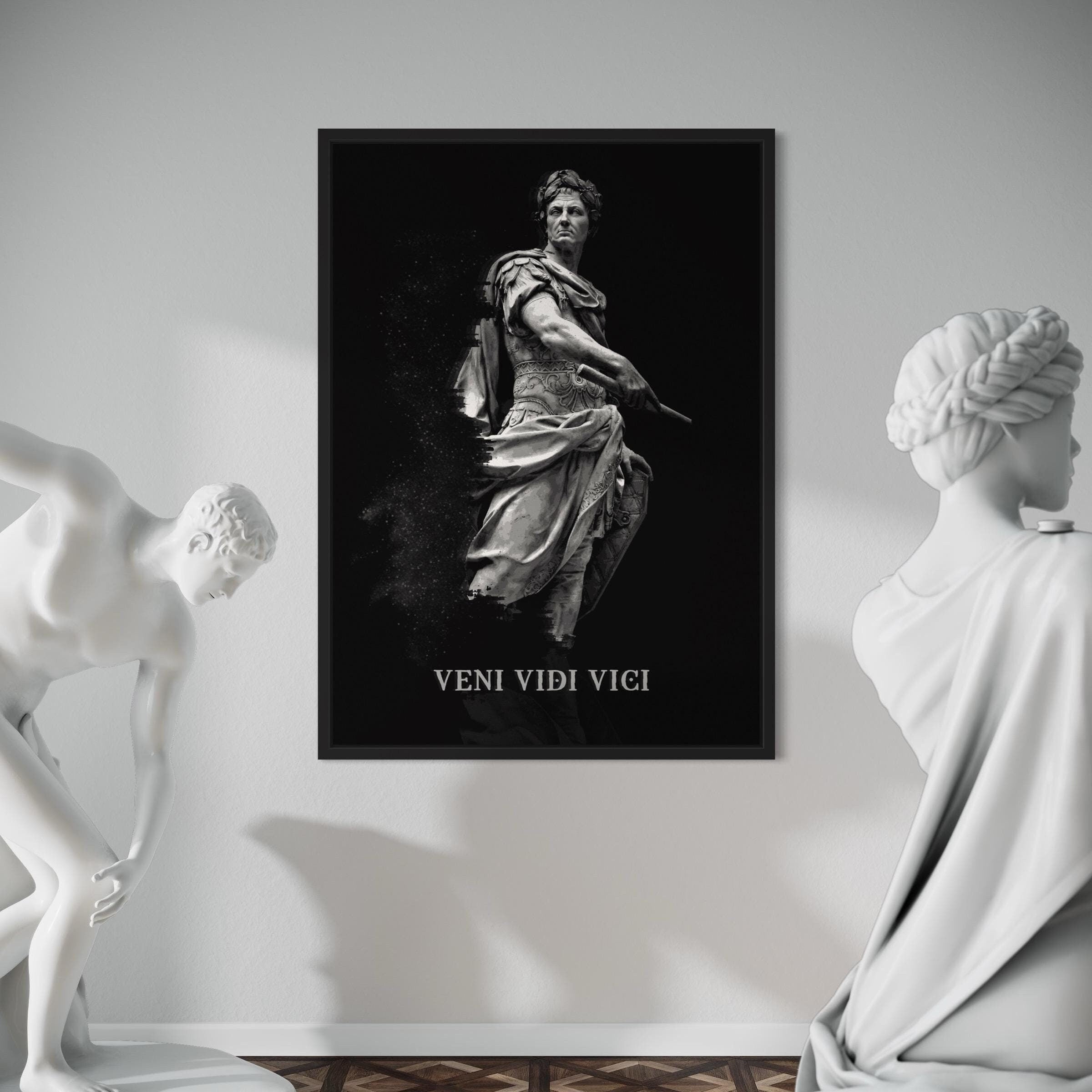 VENI VIDI VICI Julius Caesar | Historical Canvas Art | Poster Print