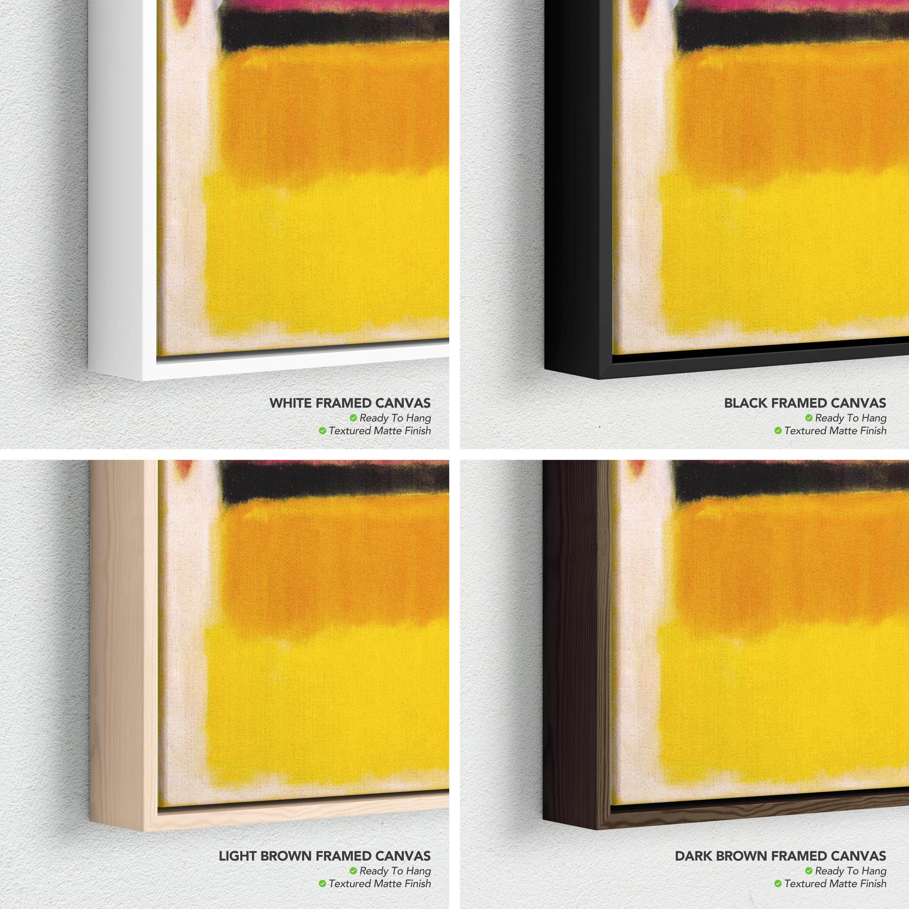 Mark Rothko Violet, Black, Orange, Yellow Abstract Canvas Wall Art | Poster Print