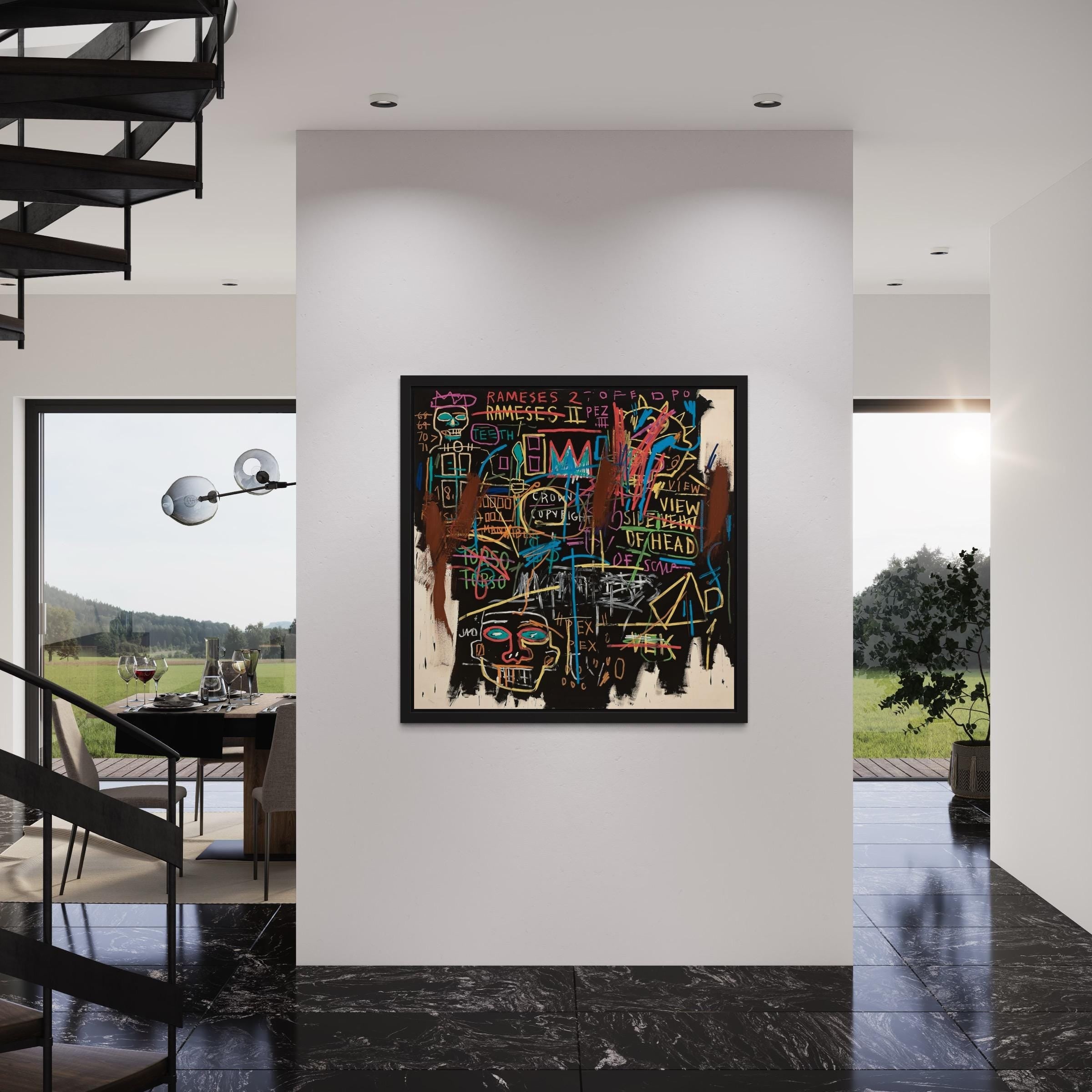 Jean-Michel Basquiat Kings of Egypt II Canvas Art | Poster Print