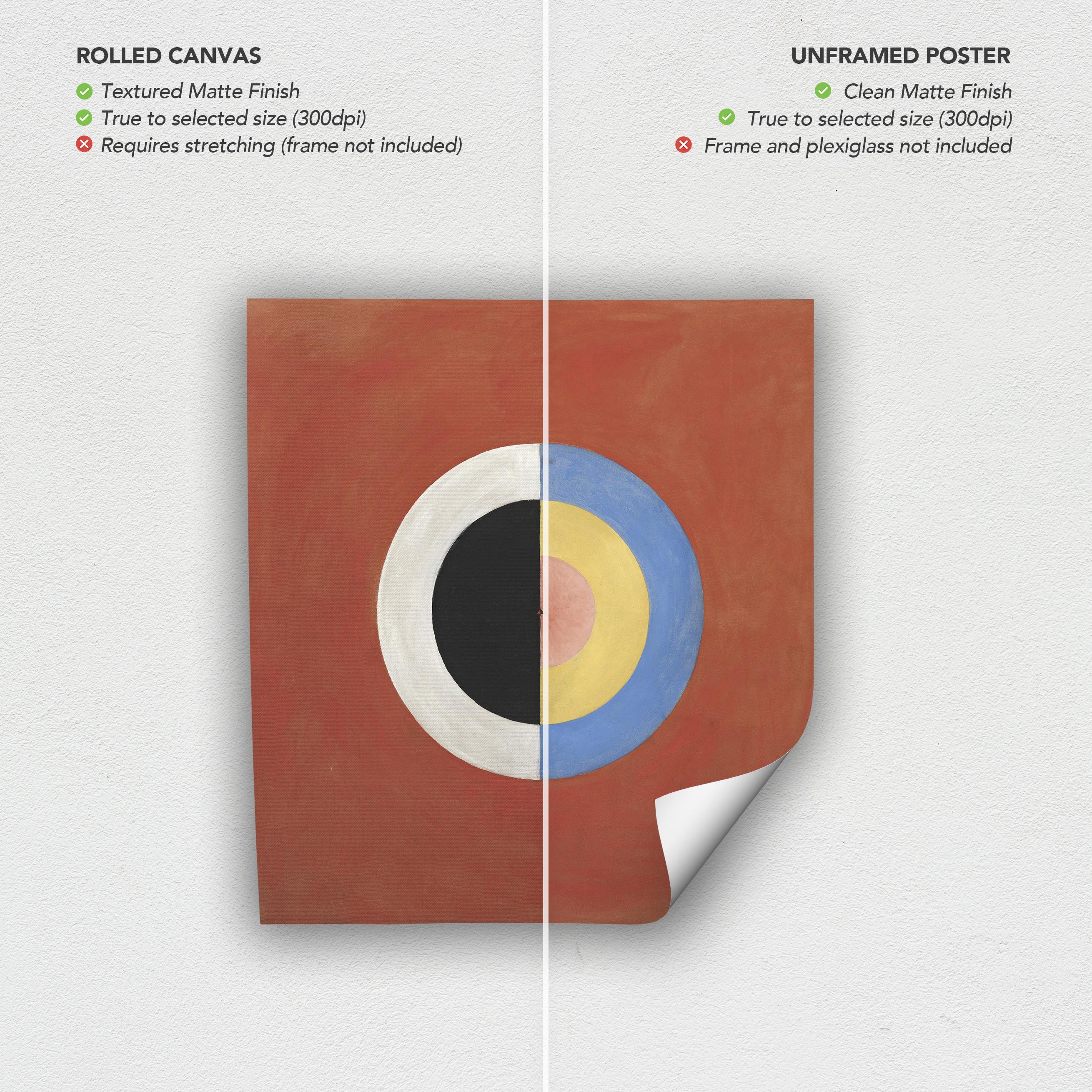 Hilma af Klint The Swan No.17 Geometric Abstract Canvas Art | Poster Print