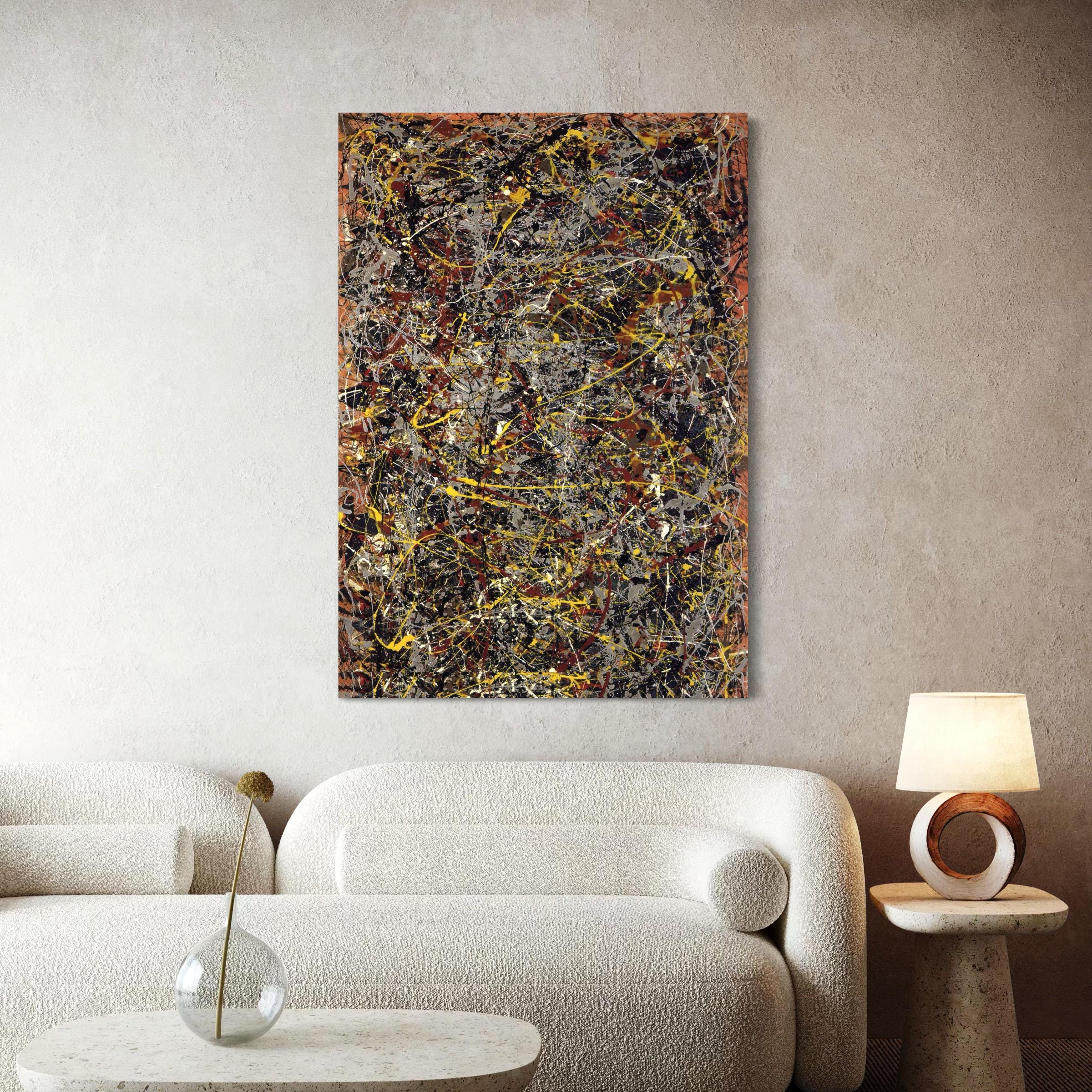 Jackson Pollock Number 5, 1948 | Abstract Expressionism Canvas Art | Poster Print