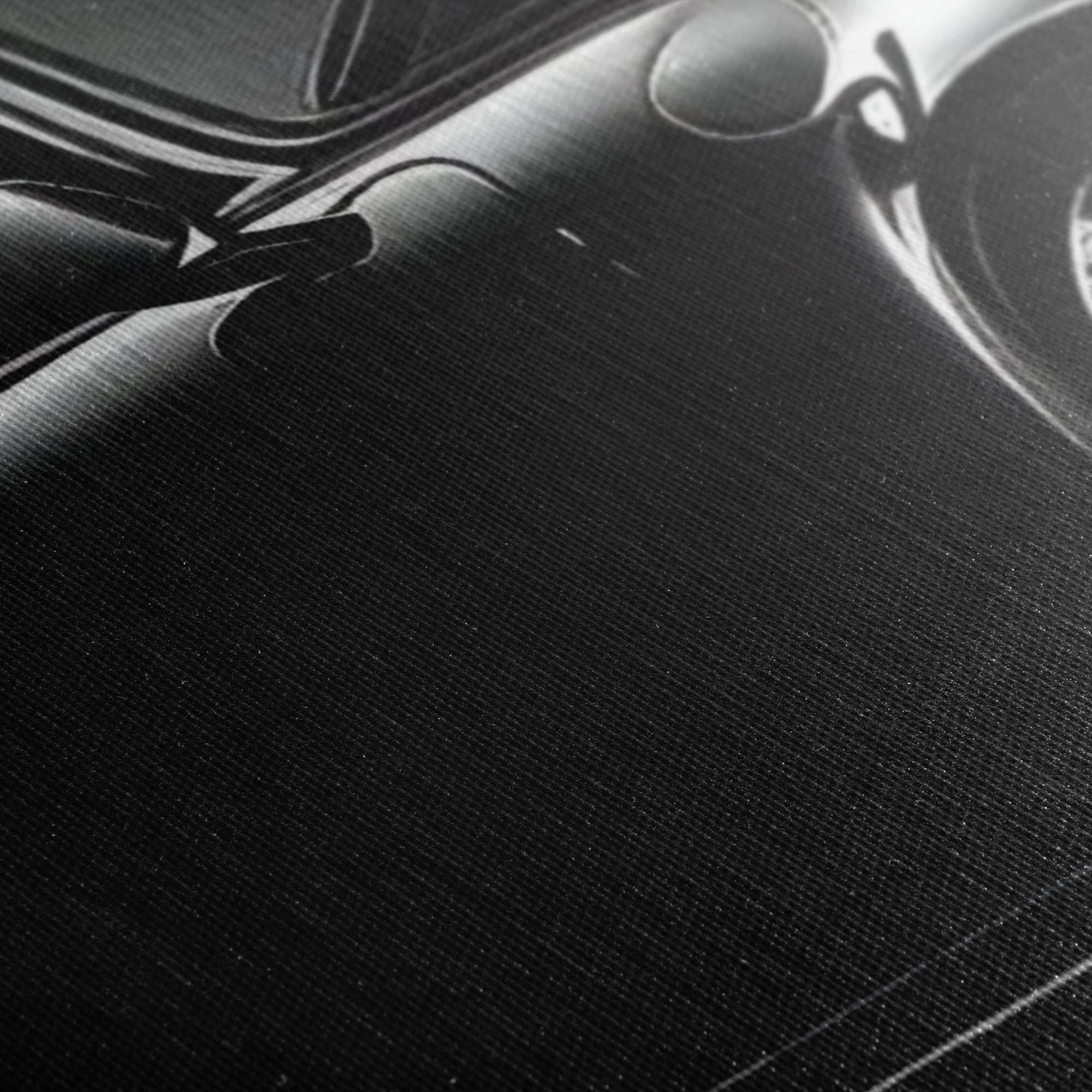 Black Porsche 911 Turbo | Classic Sports Car Canvas Art | Poster Print