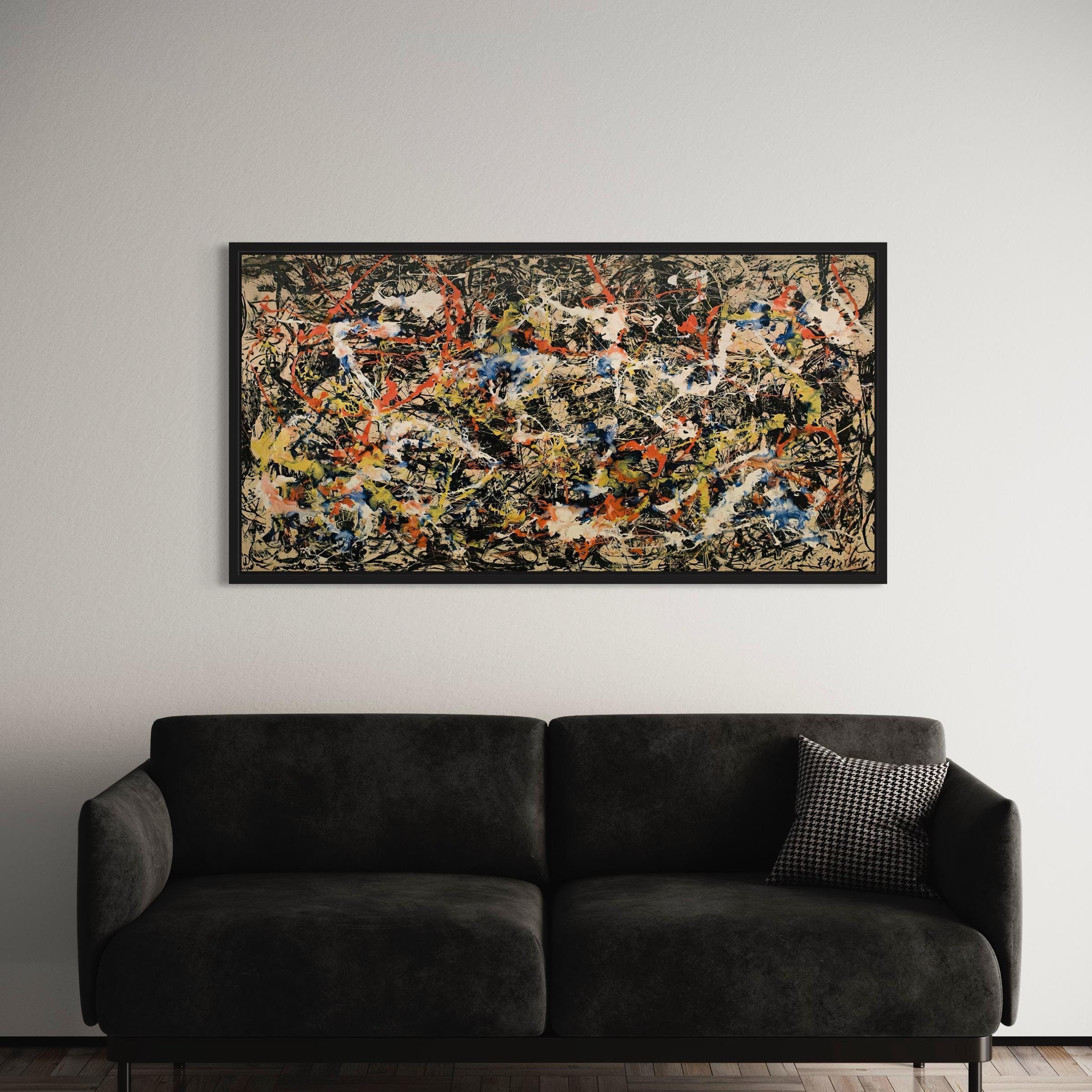 Jackson Pollock Convergence 1952 | Abstract Expressionist Canvas Art | Poster Print